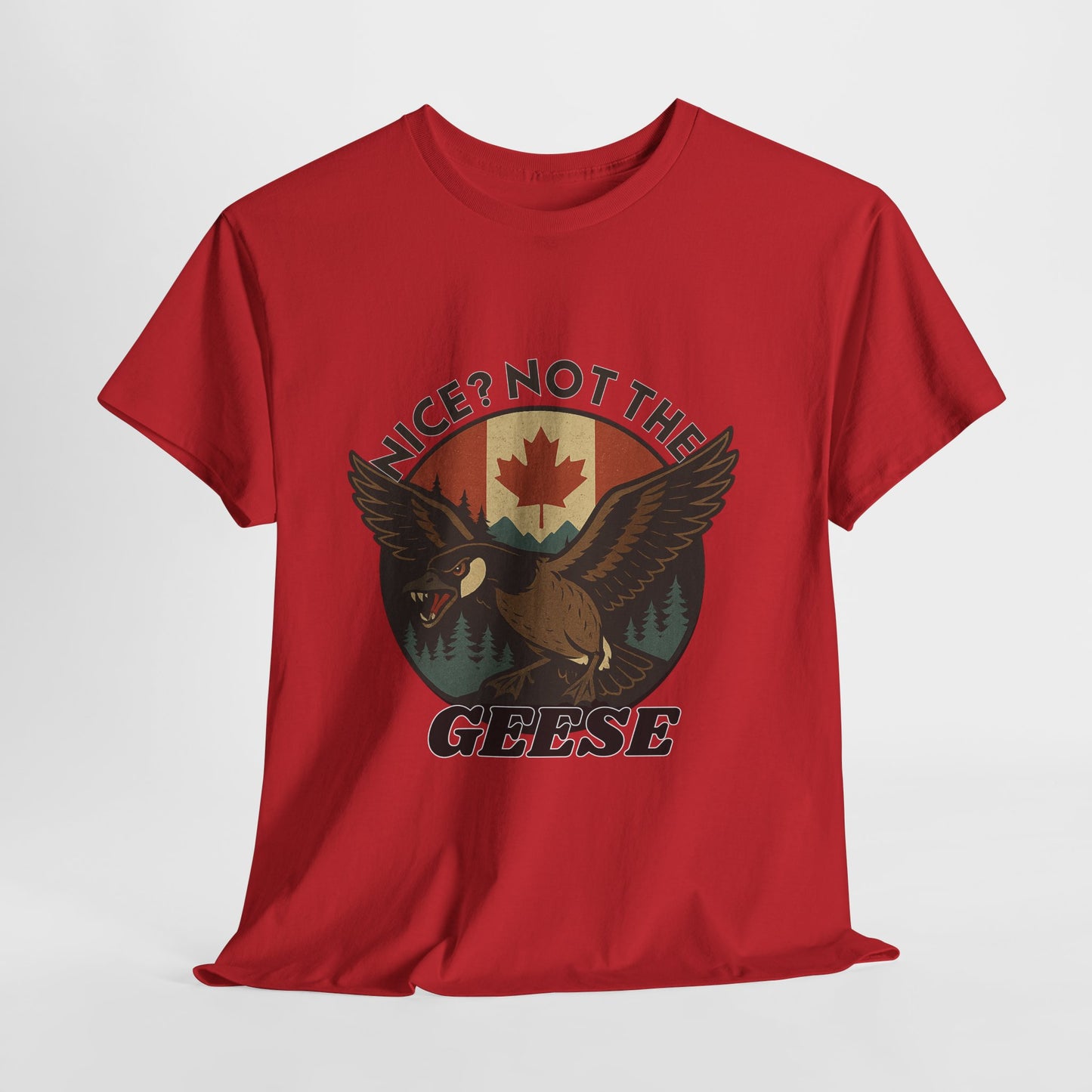 Vintage Goose Graphic Tee, Funny Animal T-Shirt, Unisex Casual Wear, Gift for Nature Lovers, Unique Outdoor Apparel, Canada Theme