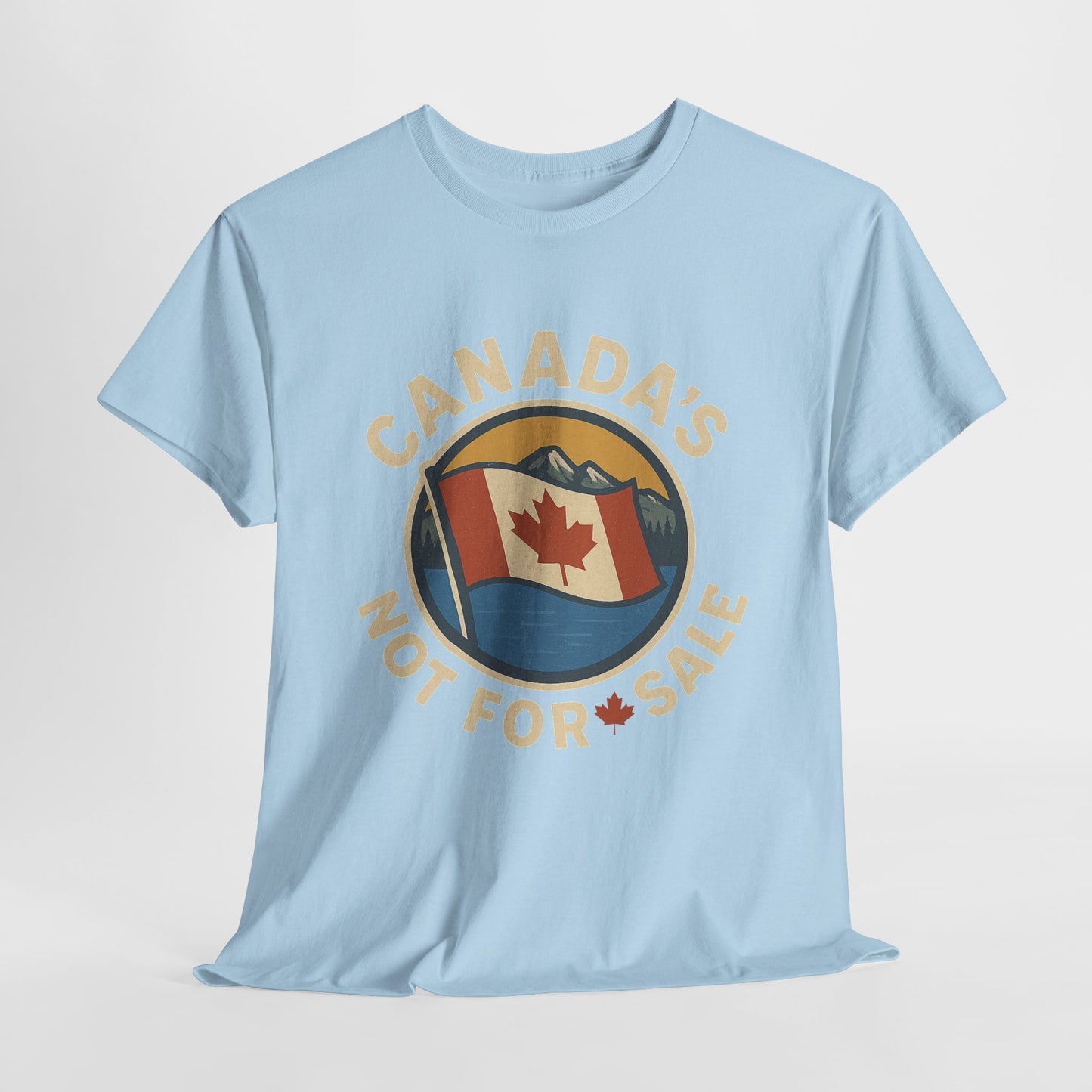 Canada's Not for Sale T-Shirt, Unisex Heavy Cotton Tee, Canadian Pride Top, Gift for Travelers, National Day Apparel, Vintage Canada Shirt