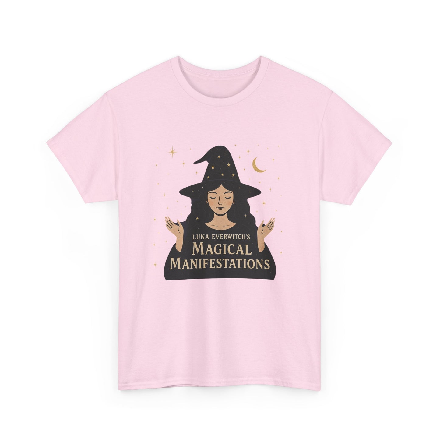 Luna Everwitch’s Magical Manifestations, Vintage Graphic Tee, Unisex Cotton Shirt, Autumn Vibes, Halloween Party Outfit, Comfortable Casual Wear, Perfect Gift