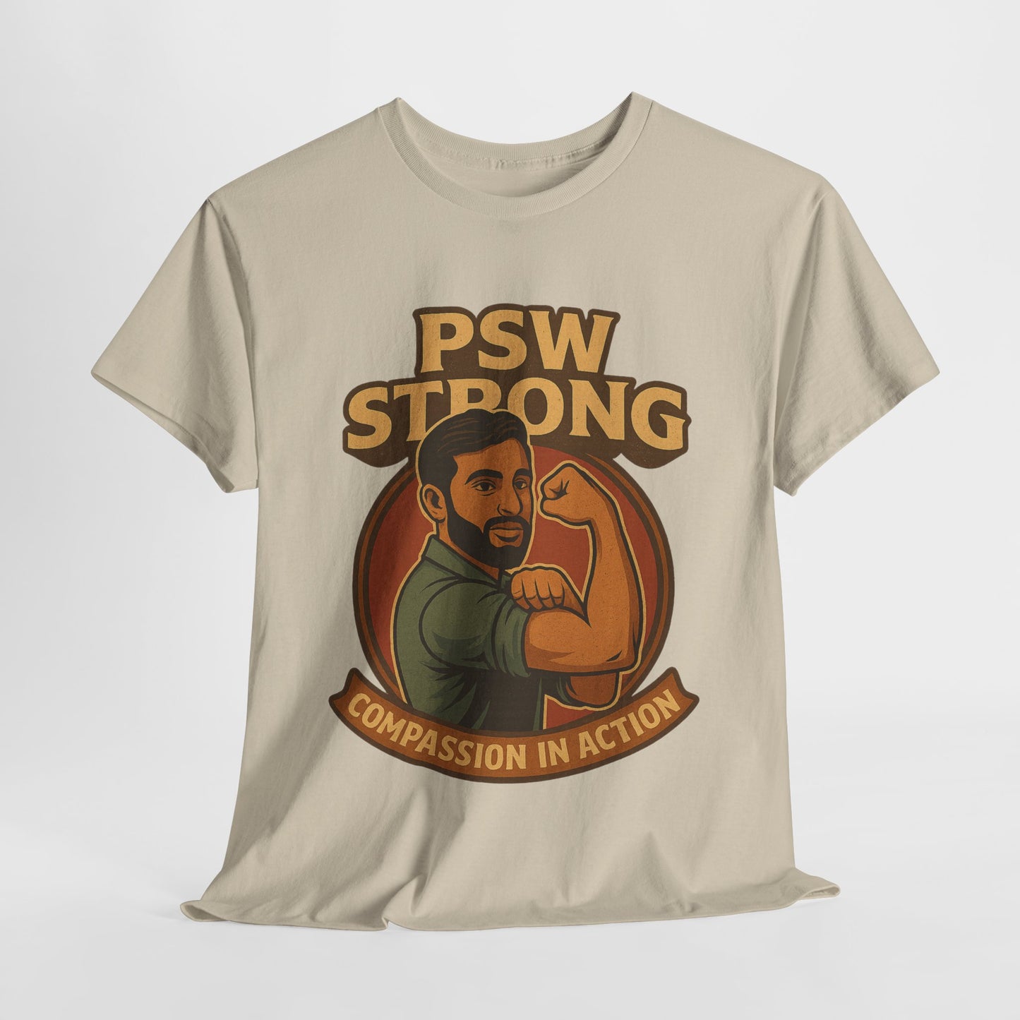 PSW Strong Compassionate Unisex Tee, Motivational Shirt, Gift for Caregivers, Everyday Wear, Empowerment Apparel, Support T-Shirt