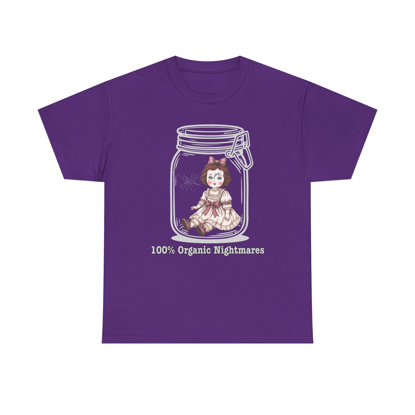 100% Organically Sourced Nightmares , creepy doll Tee