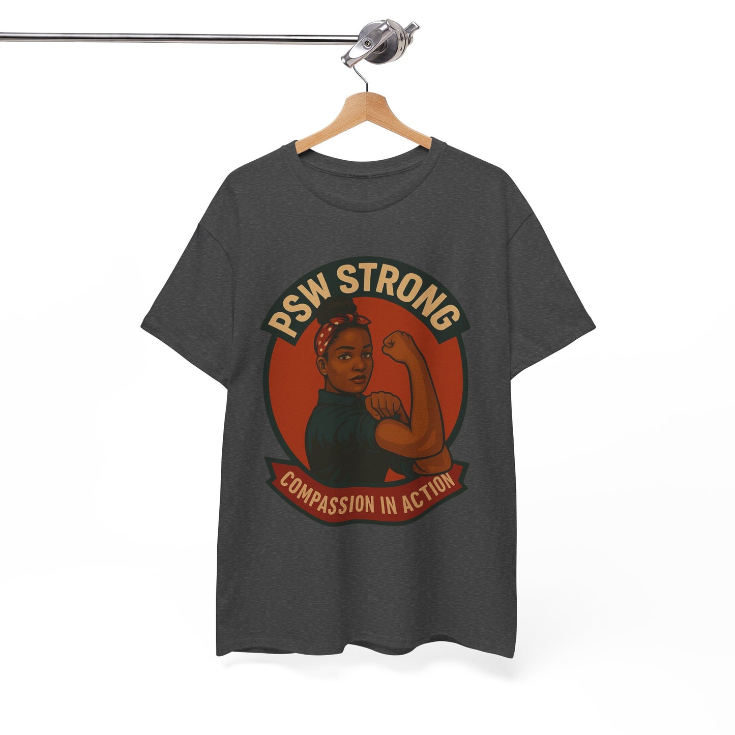 Empowering PSW Strong Tee - Compassion in Action, Gift for Healthcare Workers, Motivational T-Shirt, Supportive Apparel, Inspirational Top
