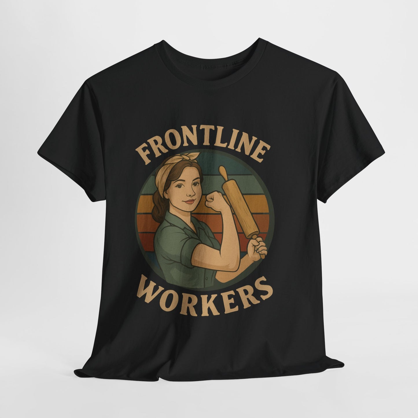 Frontline Workers Unisex Heavy Cotton Tee, Support Essential Workers Shirt, Gratitude Apparel, Healthcare Hero Gift, Everyday Comfort Tee