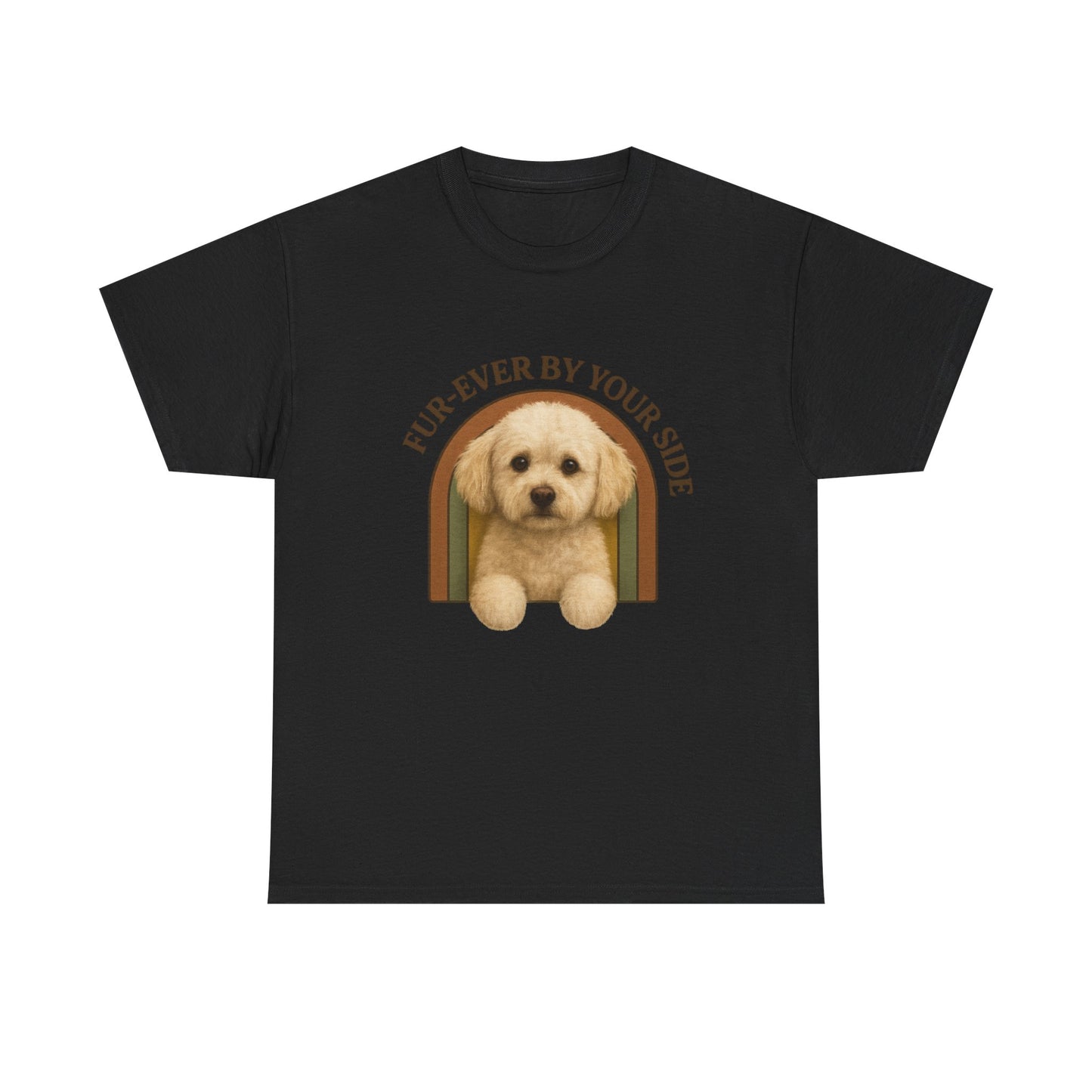 Multi-poo,Lover Tee, Furever By Your Side Shirt, Cute Pet T-Shirt, Gift for Dog Owners, Unisex Cotton Tee