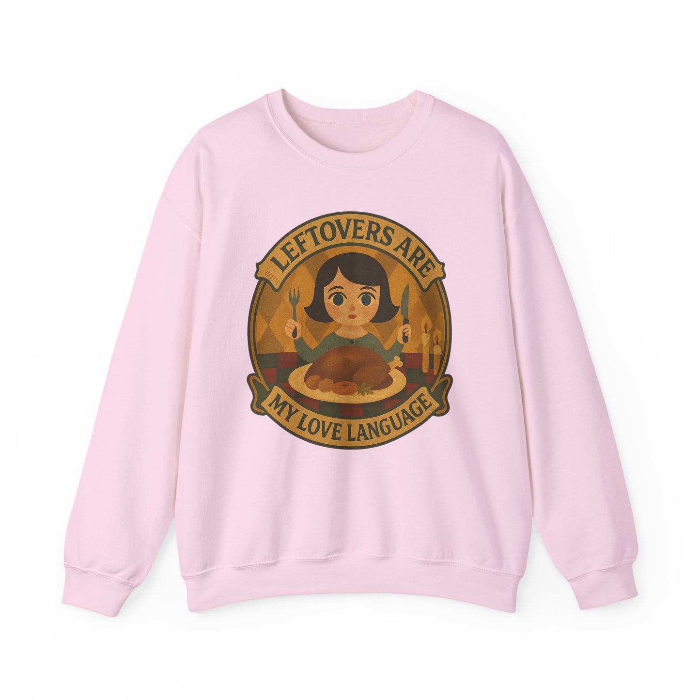 Leftovers Love Language Sweatshirt, Foodie Gift, Original Art Clothing, Moonwoven by Luna, Crewneck Jumper