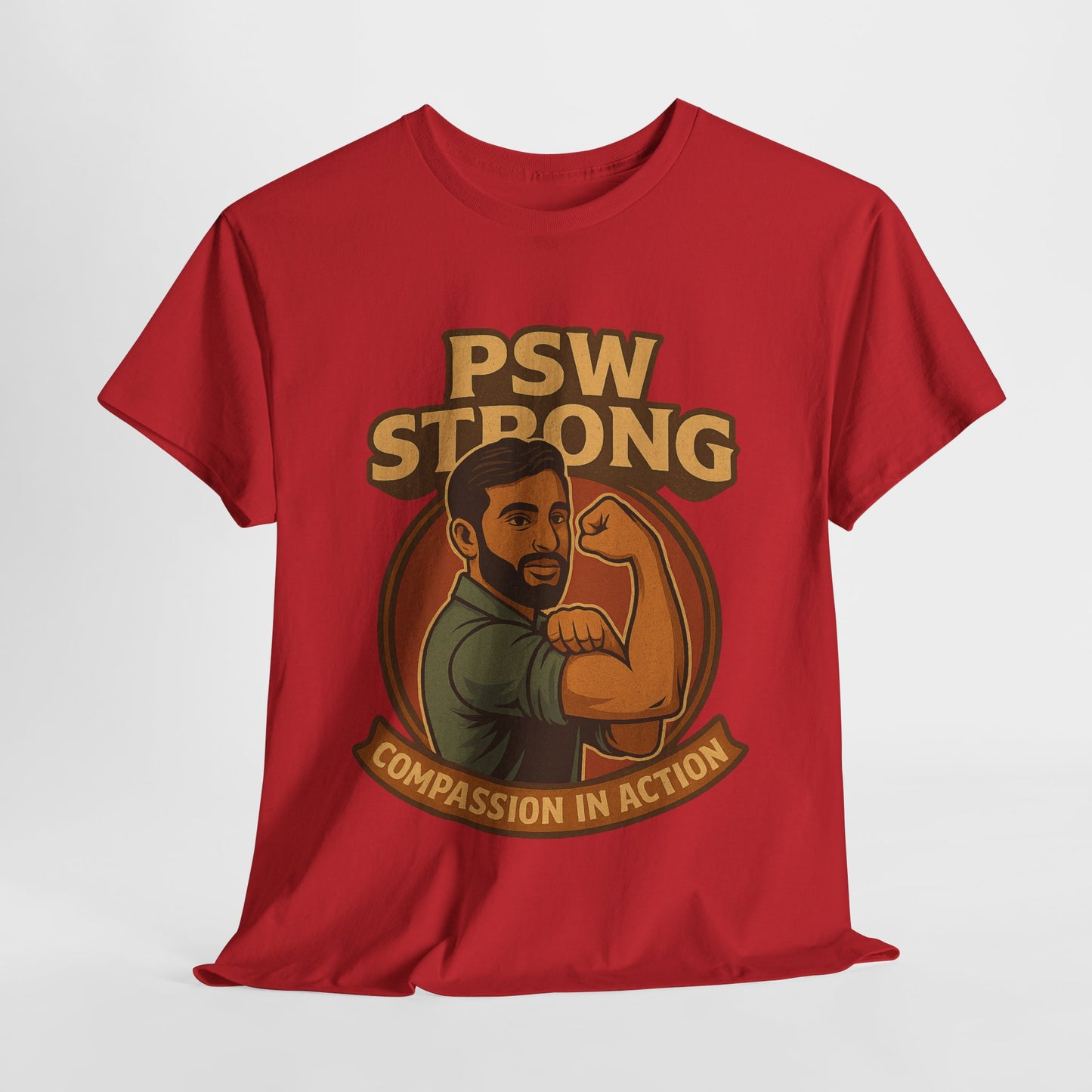 PSW Strong Compassionate Unisex Tee, Motivational Shirt, Gift for Caregivers, Everyday Wear, Empowerment Apparel, Support T-Shirt