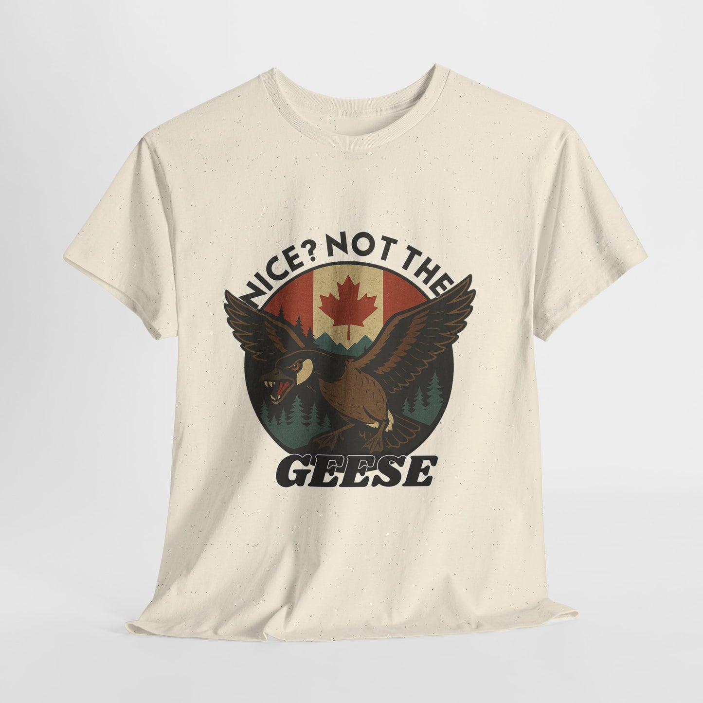 Vintage Goose Graphic Tee, Funny Animal T-Shirt, Unisex Casual Wear, Gift for Nature Lovers, Unique Outdoor Apparel, Canada Theme
