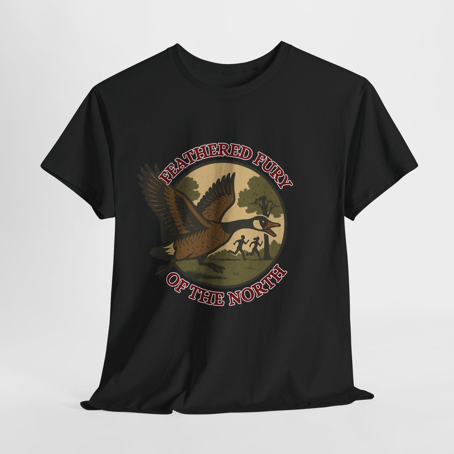 Feathered Fury of the North T-Shirt, Nature Lover Tee, Unisex Cotton Shirt, Outdoor Adventure Wear, Wildlife Enthusiast Gift