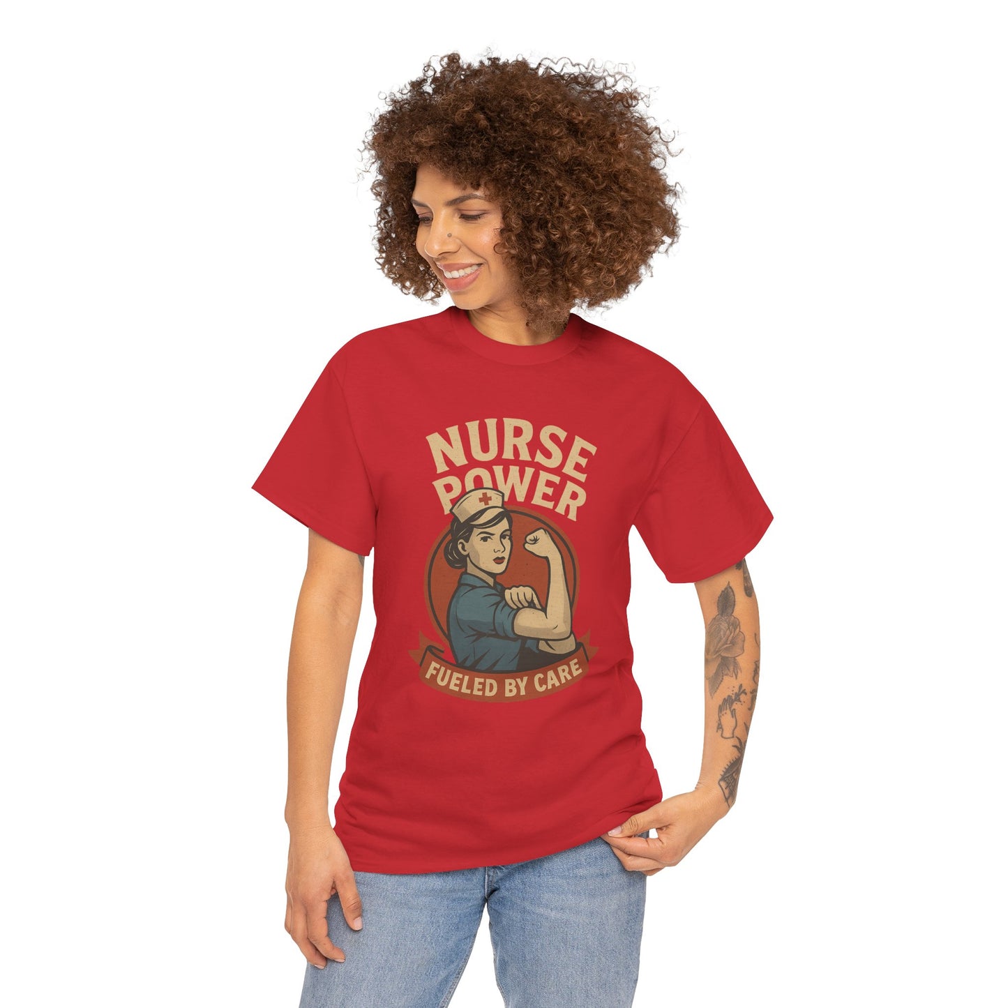 Nurse Power Unisex Tee - Fueled by Care Design