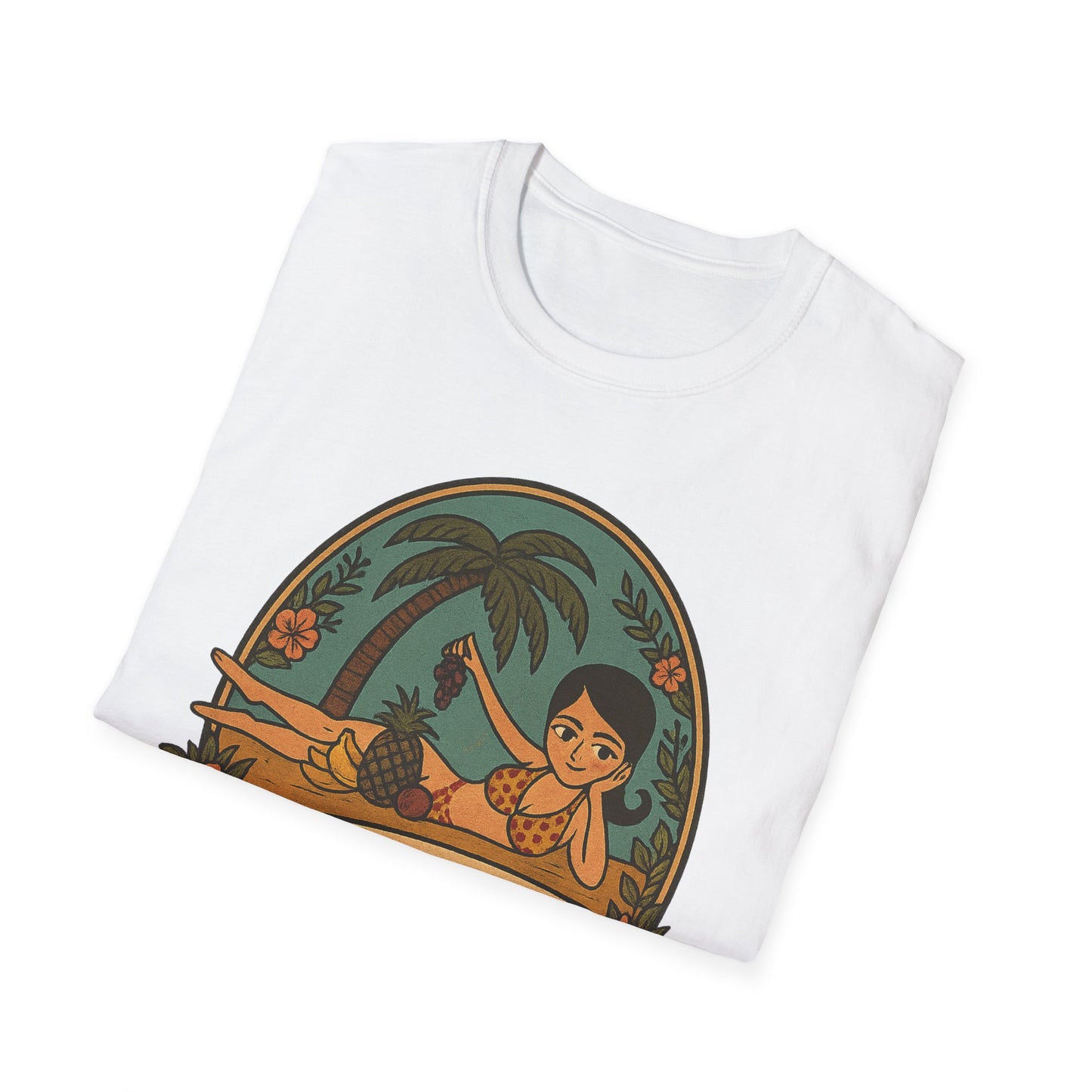 Original Art turned t-shirt, Just Another Day in Paradise Tee | Summer Vibe T-Shirt, Beachwear, Vacation Shirt, Gift for Her, Relaxed Fit