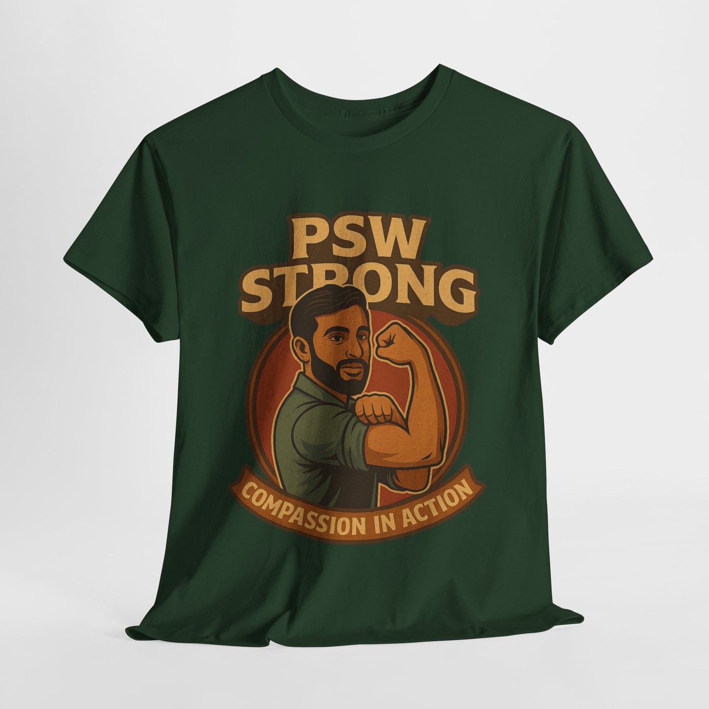 PSW Strong Compassionate Unisex Tee, Motivational Shirt, Gift for Caregivers, Everyday Wear, Empowerment Apparel, Support T-Shirt