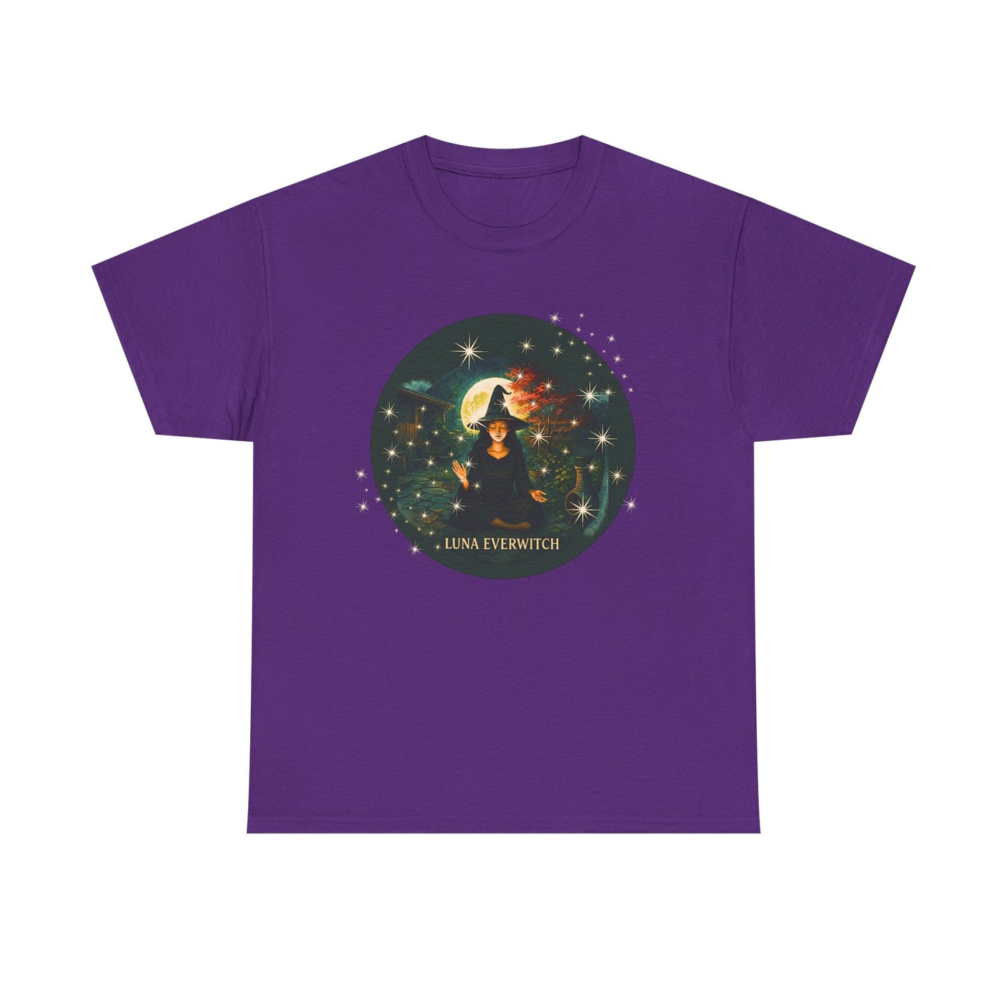 Backyard Manifestations with Luna Everwitch ,Heavy Cotton Tee, Unisex Starry T-Shirt, Celestial Aesthetic Shirt,