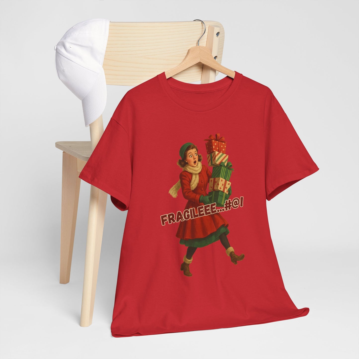 Fragilee@#! Vibtage inspired Christmas Tee