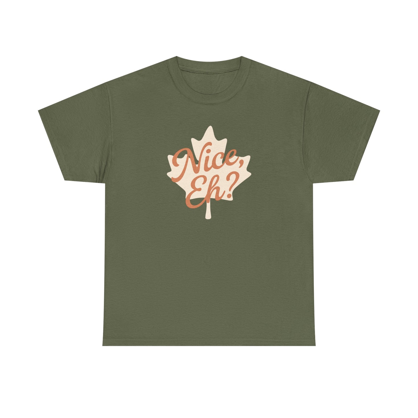 Canadian Leaf Unisex Tee, Nice Eh Party Chill Design by Moonwoven by Luna, Chill Canadian Collection, Gift for Canada Day, Maple Leaf Shirt,