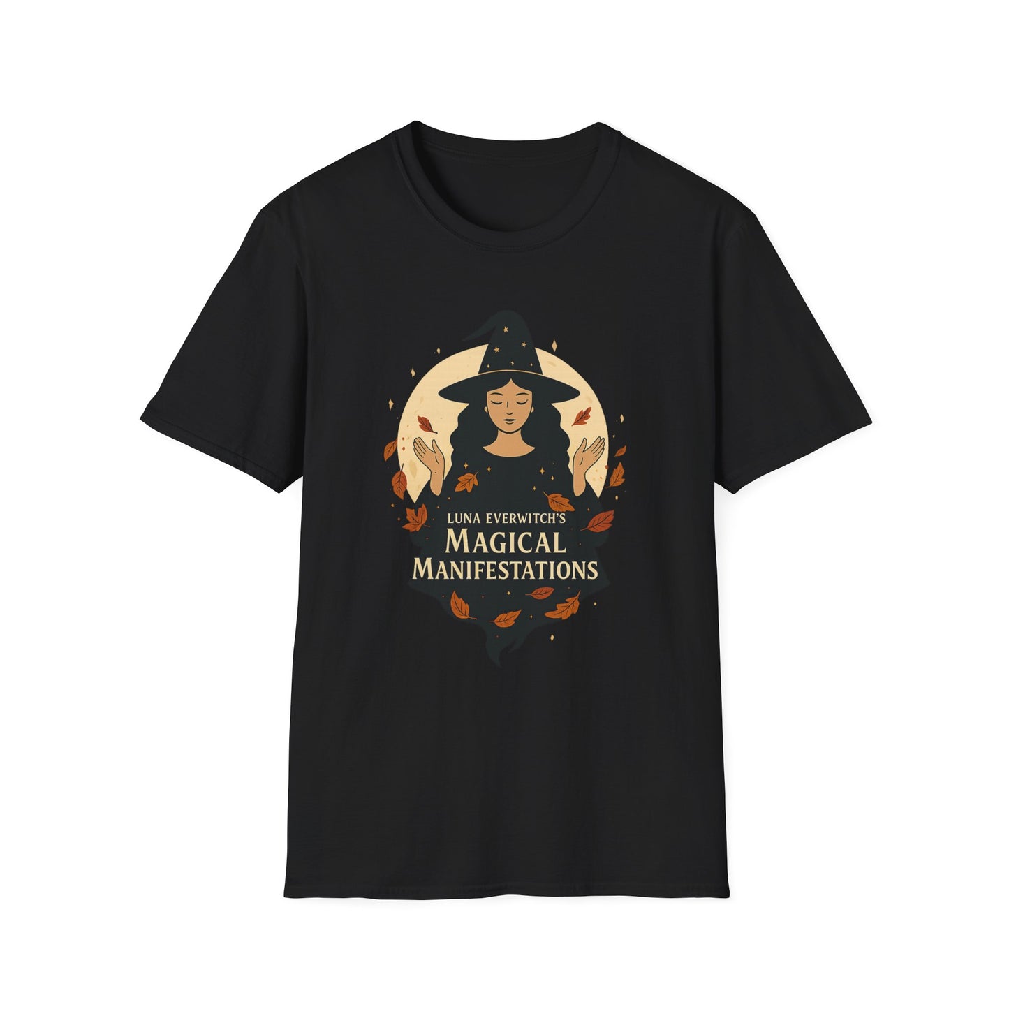 Magical Manifestations T-Shirt, Witchy Tee for Spiritual Vibes, Fall Fashion, Halloween Costume, Gift for Witches, Unisex Softstyle Top