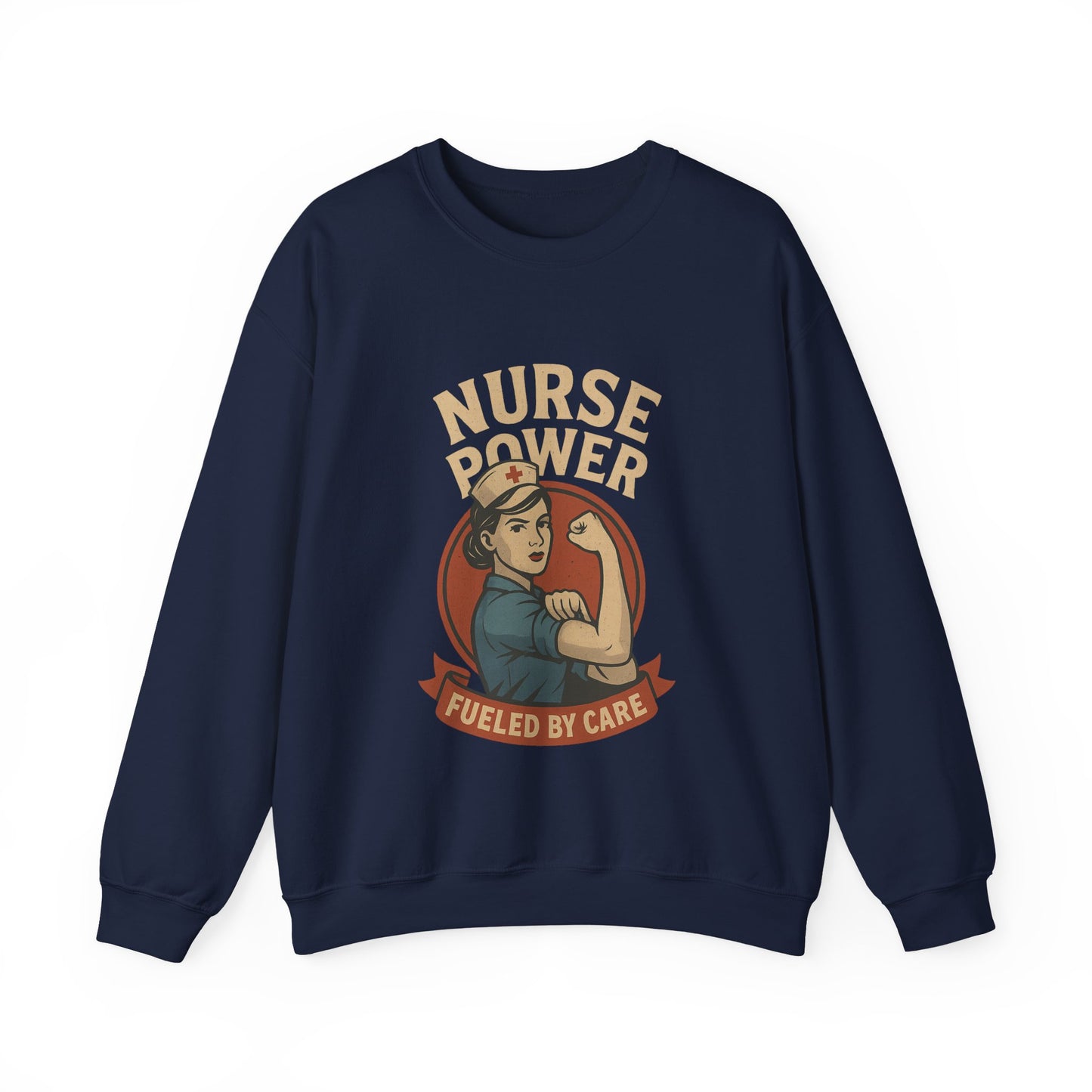 Nurse Power Crewneck Sweatshirt | Unisex Pullover, Nurse Shirt, Healthcare Gift, Medical Apparel, Caregiver Sweatshirt