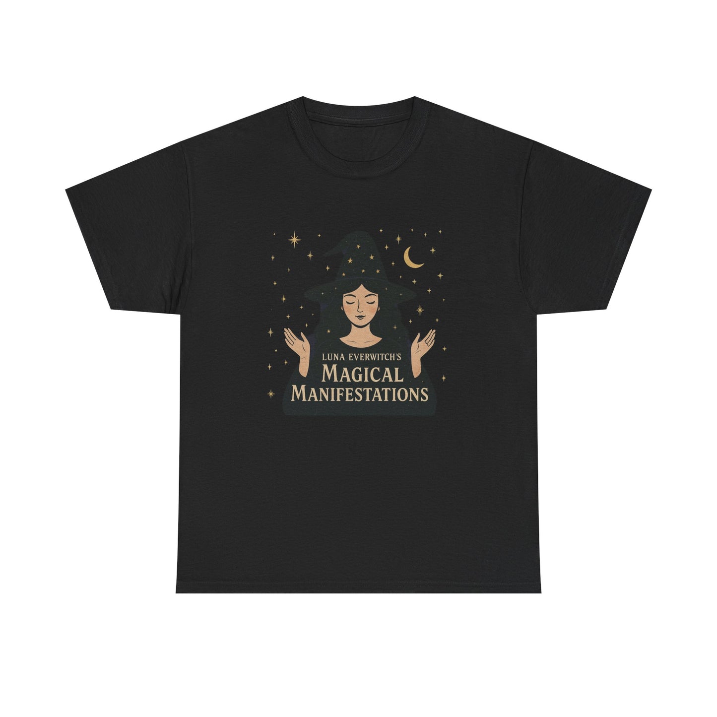 Luna Everwitch’s Magical Manifestations, Vintage Graphic Tee, Unisex Cotton Shirt, Autumn Vibes, Halloween Party Outfit, Comfortable Casual Wear, Perfect Gift