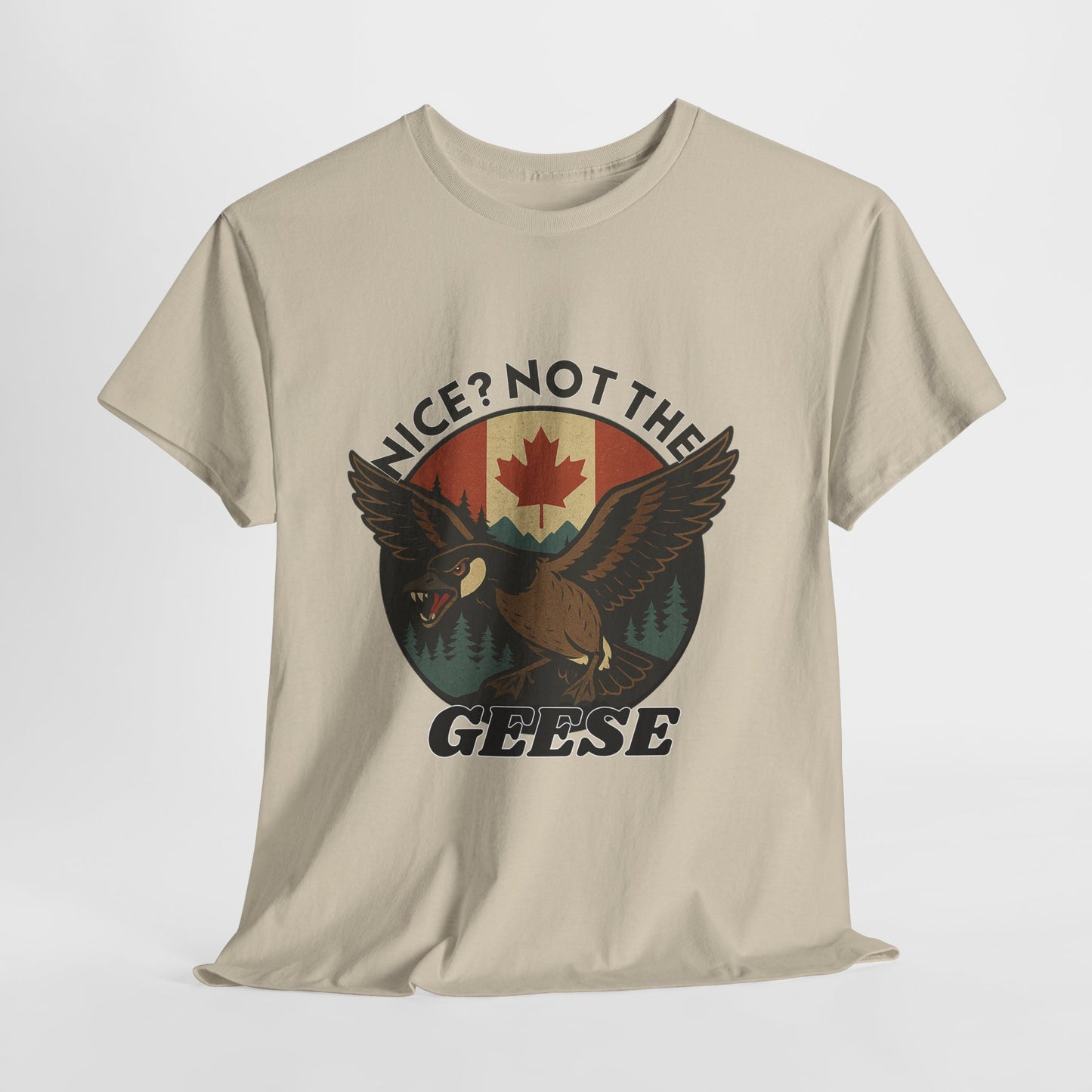 Vintage Goose Graphic Tee, Funny Animal T-Shirt, Unisex Casual Wear, Gift for Nature Lovers, Unique Outdoor Apparel, Canada Theme