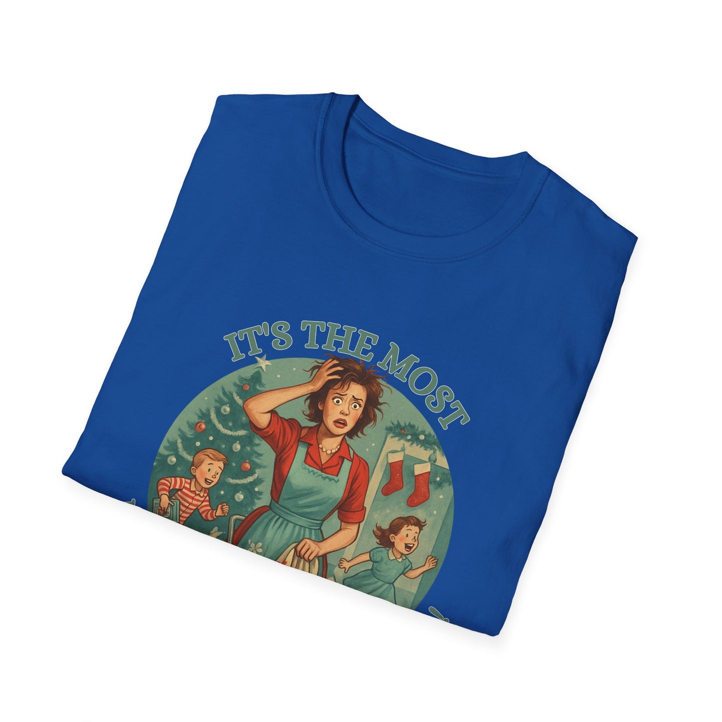 It's The Most Wonderful Time Of The Year, Sarcastic t-shirtSoftstyle T-Shirt, Holiday Gift, Funny Christmas Shirt, Festive Apparel, Unique Christmas Tee