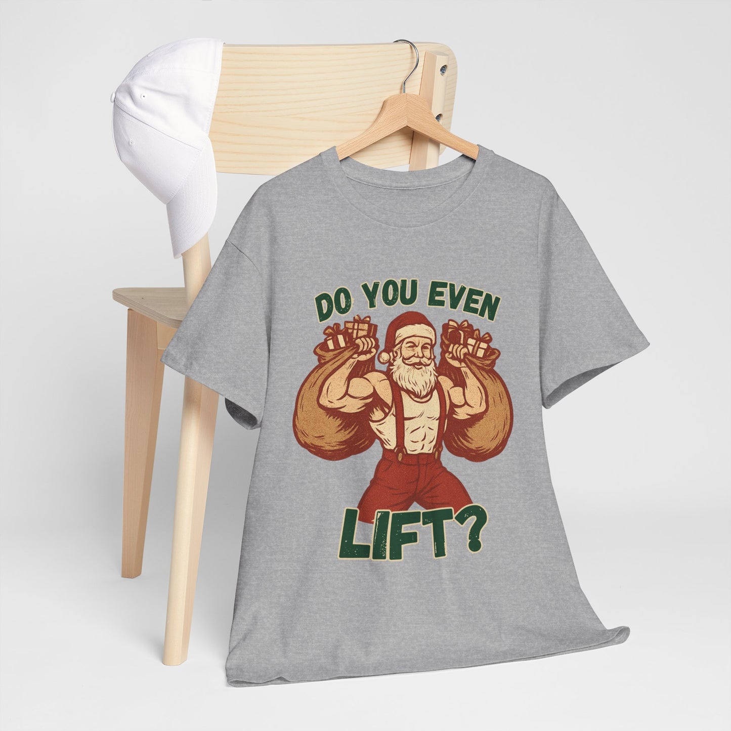 Santa Claus Do you even Lift? Body builders christmas shirt