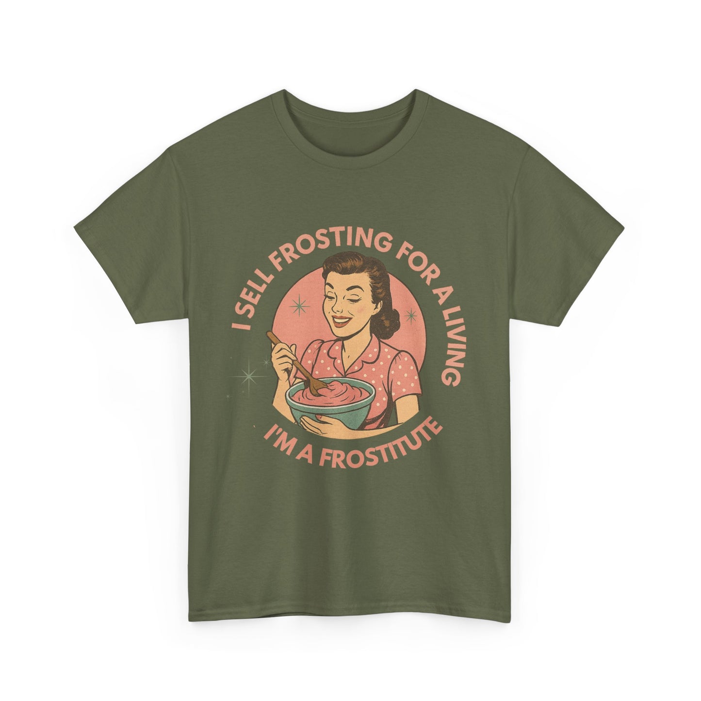 Funny Foodie Tee with Playful Frosting Design, Unisex T-Shirt, Baking Humor Shirt, Gift for Bakers, Food Lover Apparel, Gag Gift Idea