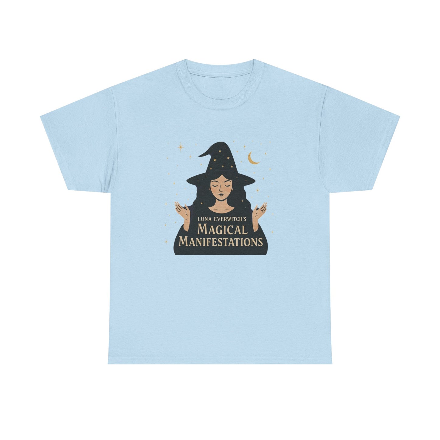 Luna Everwitch’s Magical Manifestations, Vintage Graphic Tee, Unisex Cotton Shirt, Autumn Vibes, Halloween Party Outfit, Comfortable Casual Wear, Perfect Gift