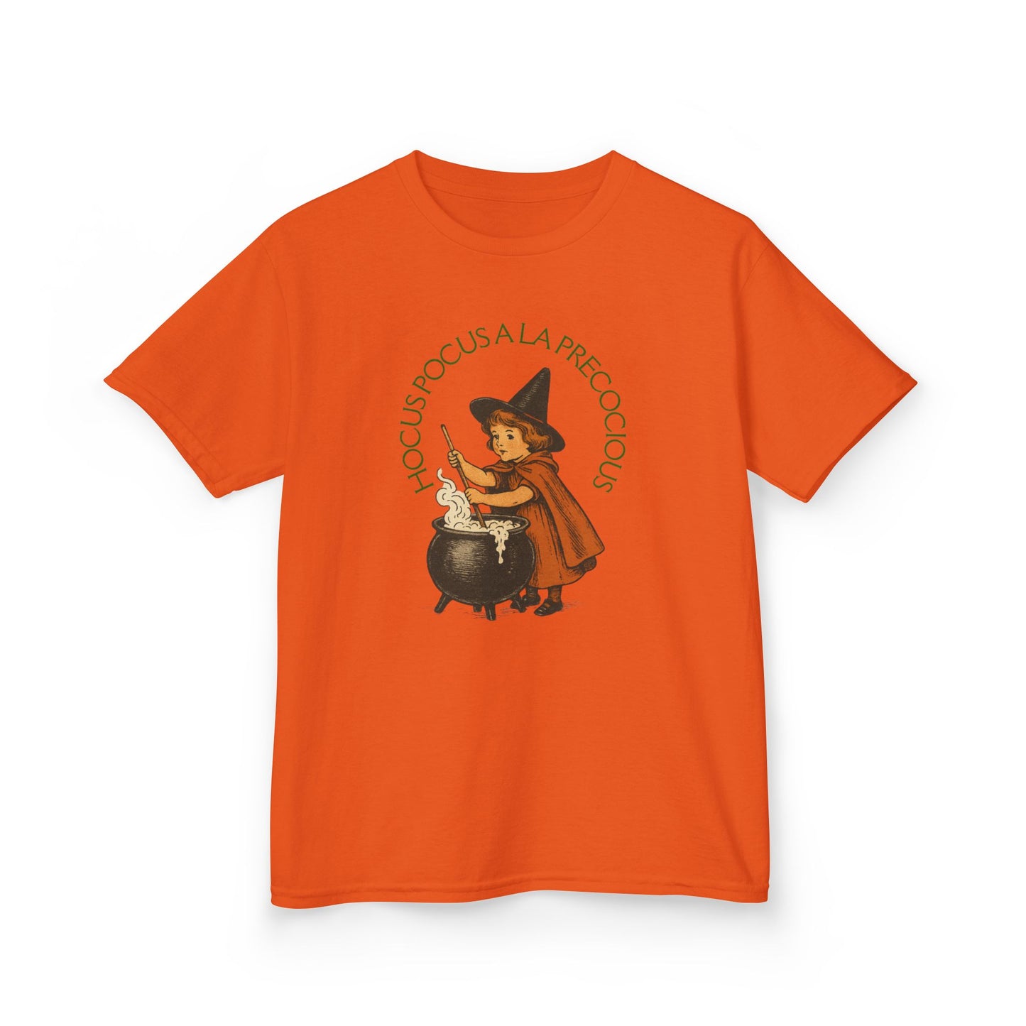 Kids Witchy Halloween Tee , Hocus Pocus a la Precocious, Vintage Style Witch Girl Shirt , Fall Boho Toddler T-Shirt