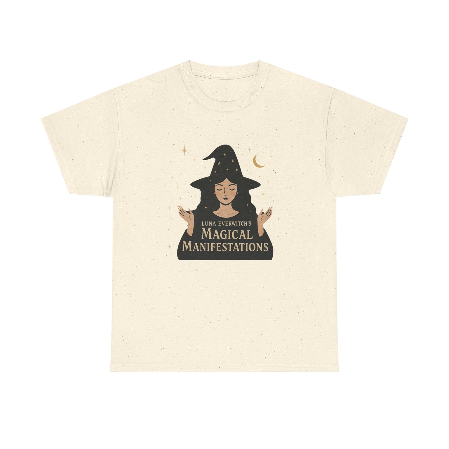 Luna Everwitch’s Magical Manifestations, Vintage Graphic Tee, Unisex Cotton Shirt, Autumn Vibes, Halloween Party Outfit, Comfortable Casual Wear, Perfect Gift
