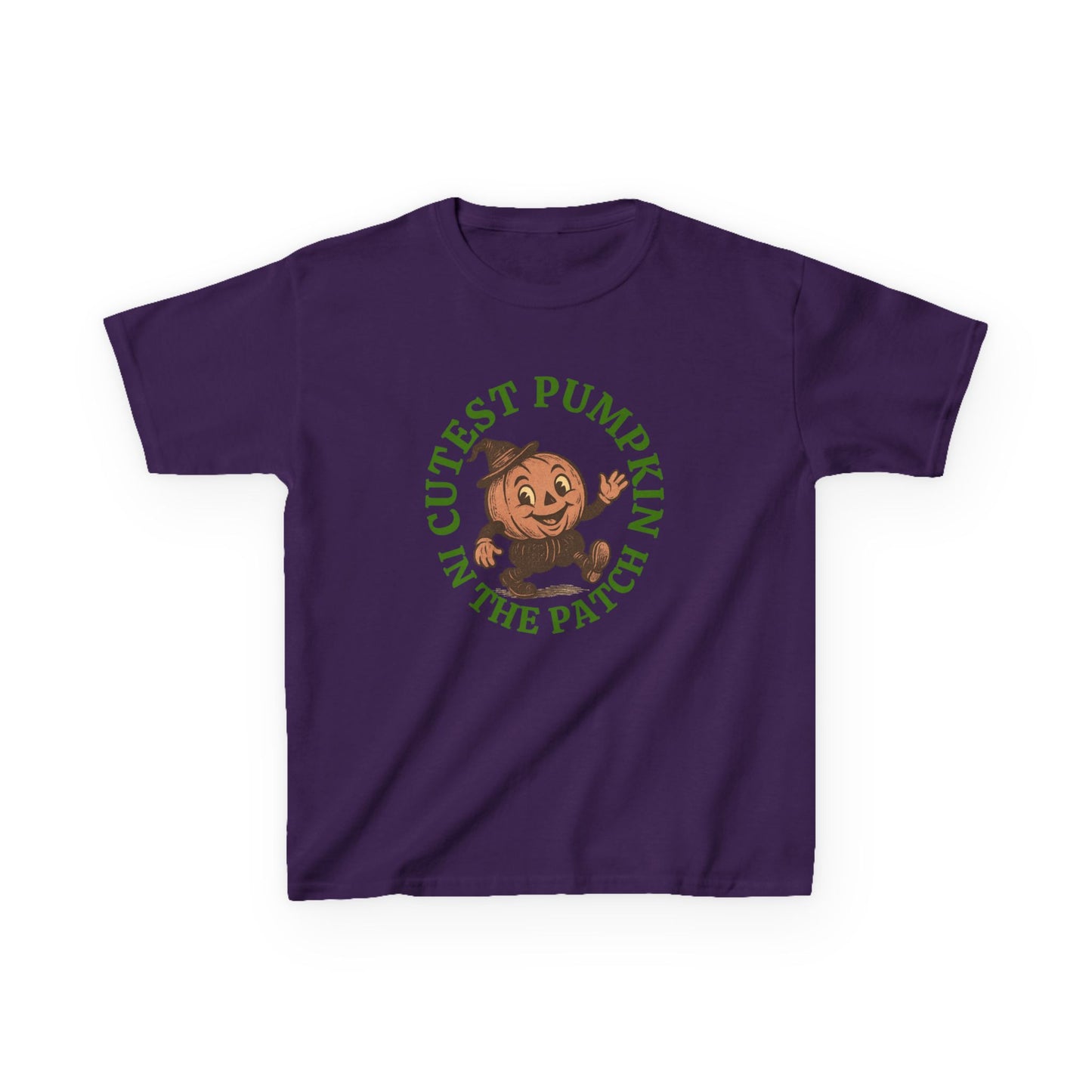 Cutest Pumpkin in the Patch Halloween Tee , Vintage Style Jack-o'-Lantern Shirt for Kids & Adults ,Retro Fall T-Shirt