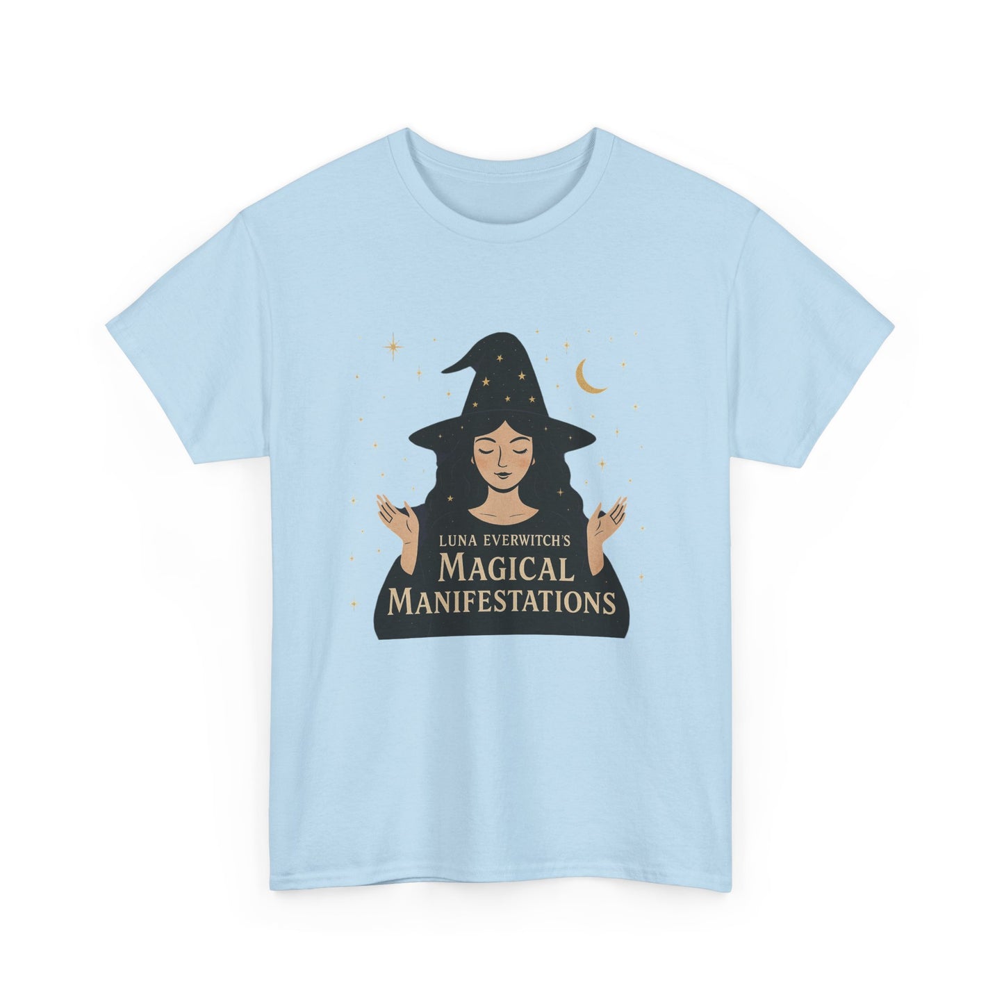 Luna Everwitch’s Magical Manifestations, Vintage Graphic Tee, Unisex Cotton Shirt, Autumn Vibes, Halloween Party Outfit, Comfortable Casual Wear, Perfect Gift