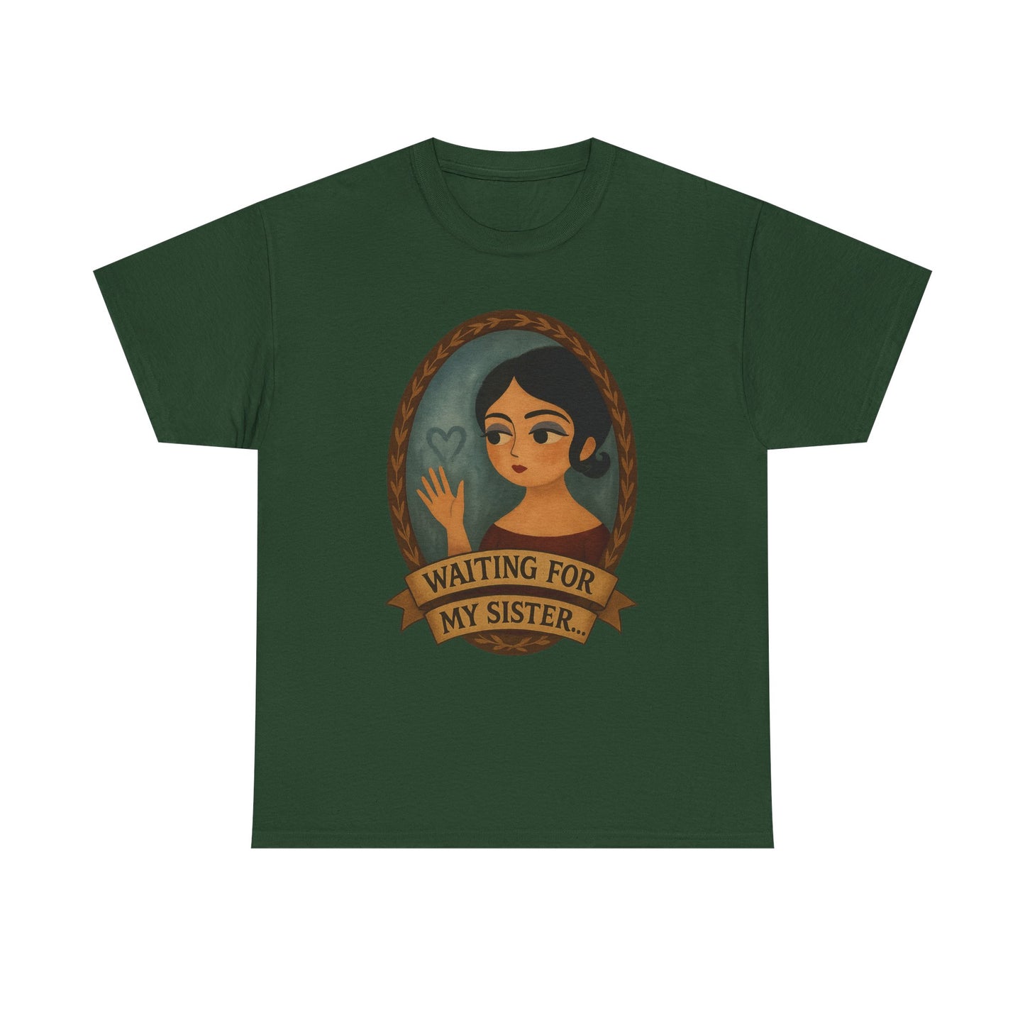 Waiting for my Sister Tee, Unisex Heavy Cotton Tee, Gift for Sister, Waiting for My Sister Shirt, Family Reunion Top, Everyday Wear