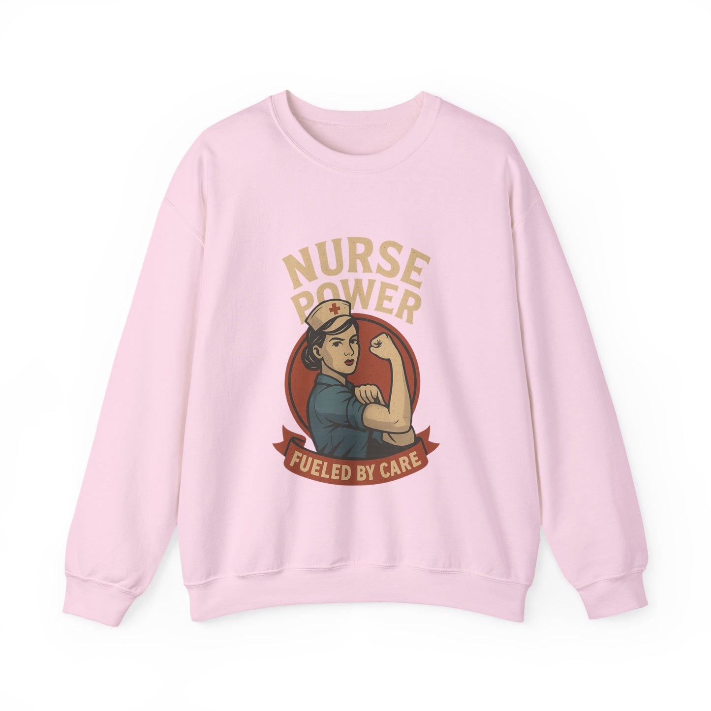 Nurse Power Crewneck Sweatshirt | Unisex Pullover, Nurse Shirt, Healthcare Gift, Medical Apparel, Caregiver Sweatshirt