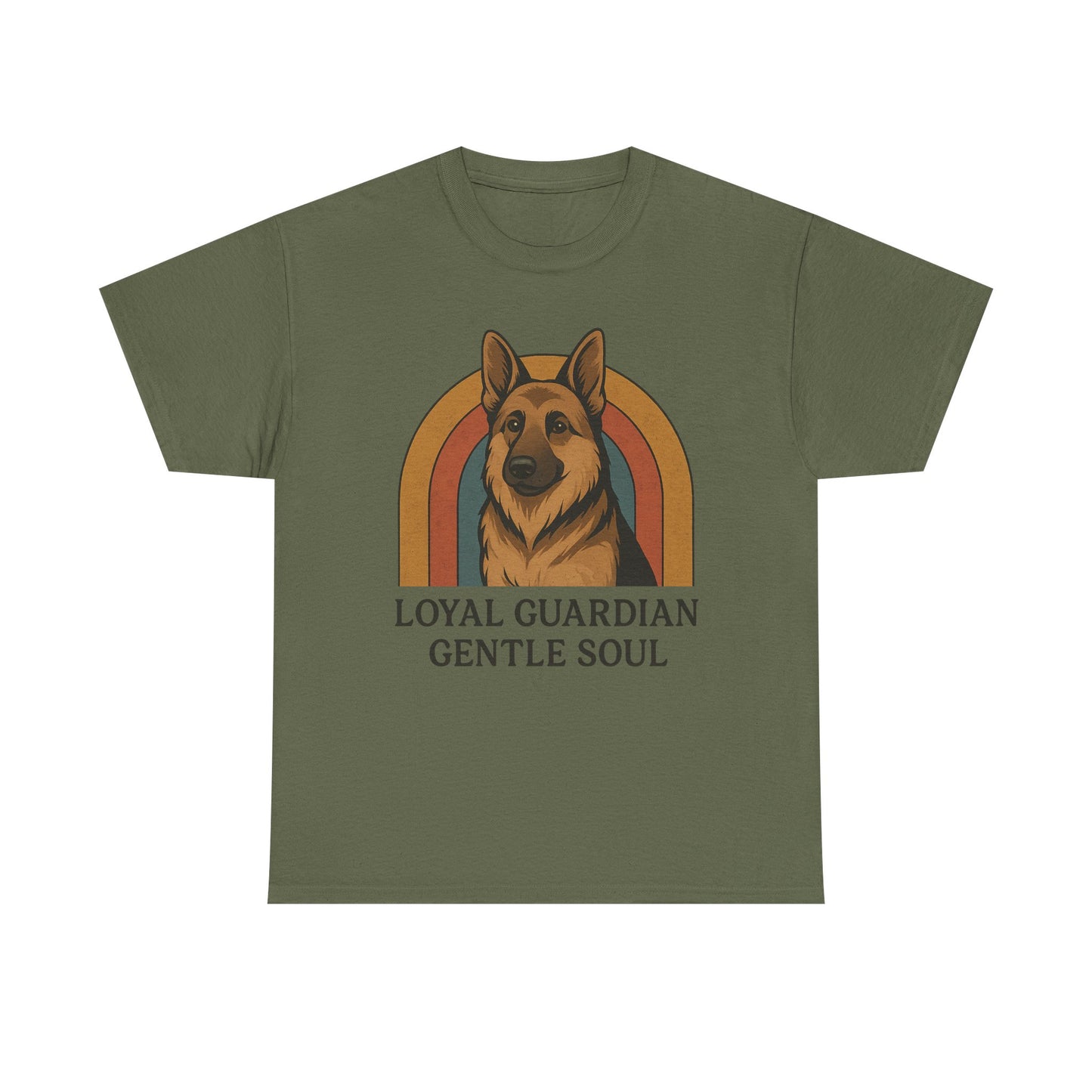 German Shepherd, Loyal Guardian Tee - Unisex Heavy Cotton Shirt, Perfect for Dog Lovers, Animal Lovers, Casual Wear