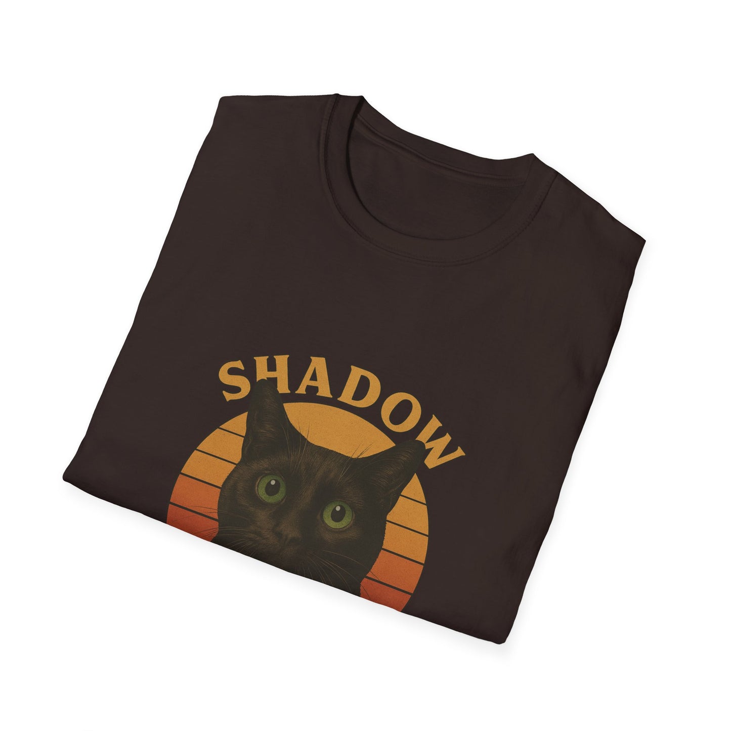 Shadow Guardian ,Black Cat T-Shirt | Perfect Gift for Cat Lovers, Halloween, Cozy Wear, Pet Enthusiasts, Unisex Style