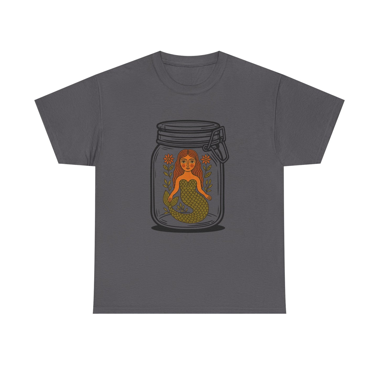 Whimsical Mermaid in a Jar t-shirt