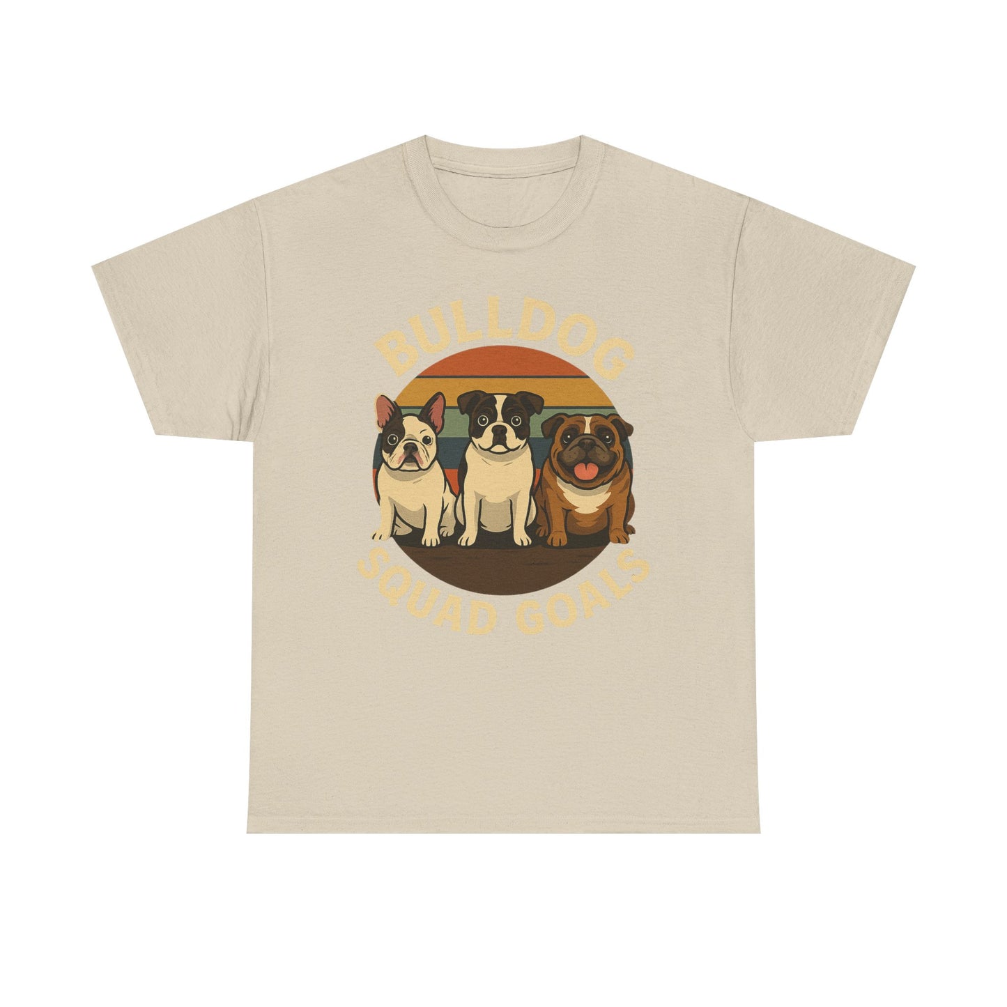 Bulldog Squad Goals Tee, Funny Pet Lovers Shirt, Unisex Cotton Tee, Dog Lover Gift, Bulldog Appreciation T-Shirt