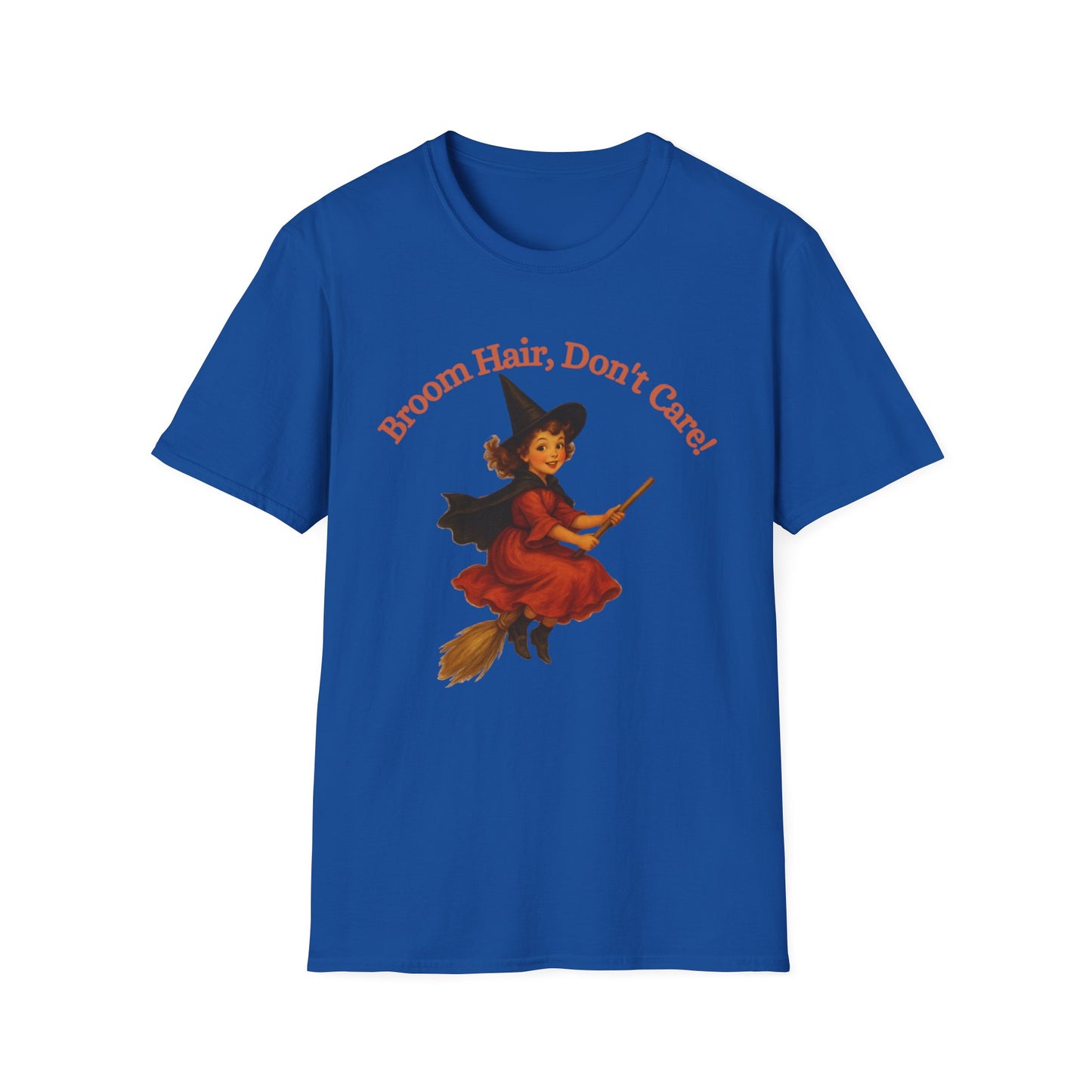 Witchy T-Shirt: Broom Hair, Don't Care | Halloween Apparel, Spooky Gift, Unisex Tee, Witch Costume , designer Moonwoven by Luna