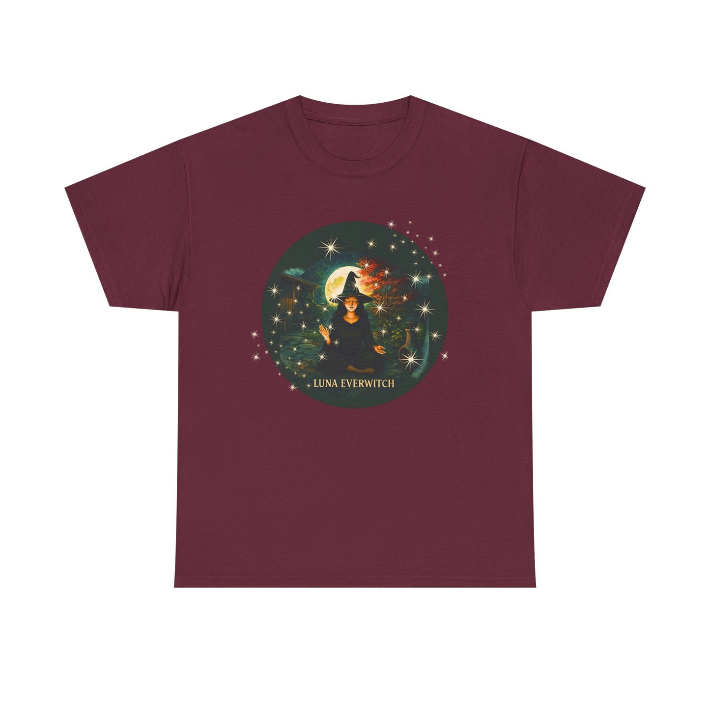 Backyard Manifestations with Luna Everwitch ,Heavy Cotton Tee, Unisex Starry T-Shirt, Celestial Aesthetic Shirt,