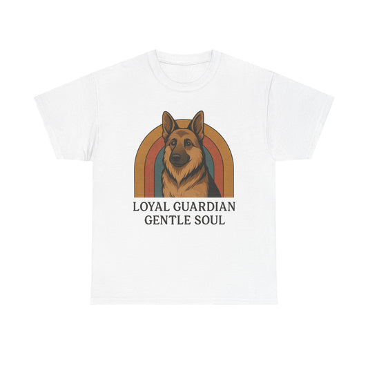 German Shepherd, Loyal Guardian Tee - Unisex Heavy Cotton Shirt, Perfect for Dog Lovers, Animal Lovers, Casual Wear