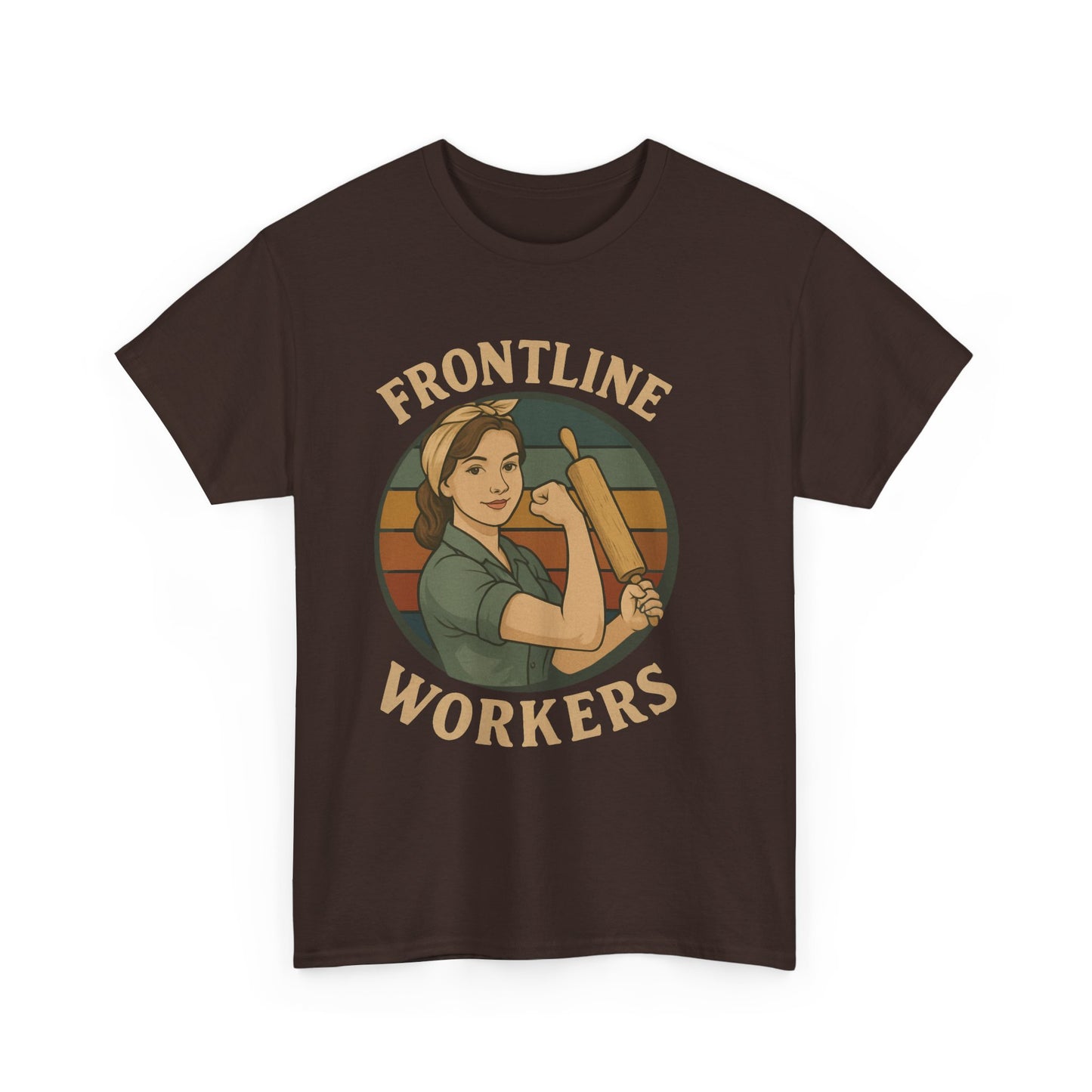Frontline Workers Unisex Heavy Cotton Tee, Support Essential Workers Shirt, Gratitude Apparel, Healthcare Hero Gift, Everyday Comfort Tee