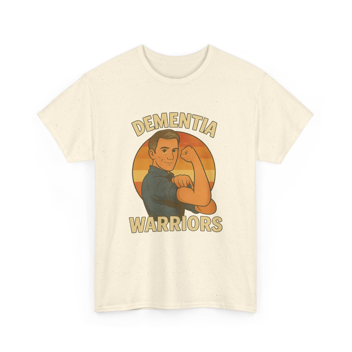 Male , Dementia Warriors Unisex Heavy Cotton Tee | Support, Awareness, Gifts, Advocacy, Comfort Wear