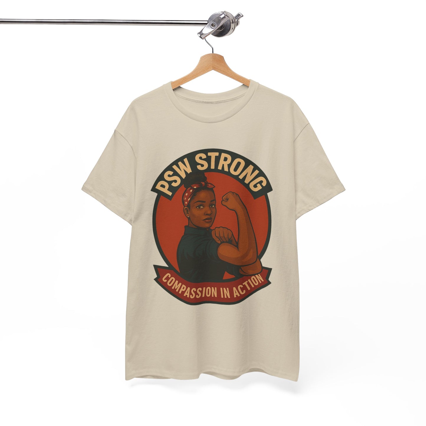 Empowering PSW Strong Tee - Compassion in Action, Gift for Healthcare Workers, Motivational T-Shirt, Supportive Apparel, Inspirational Top