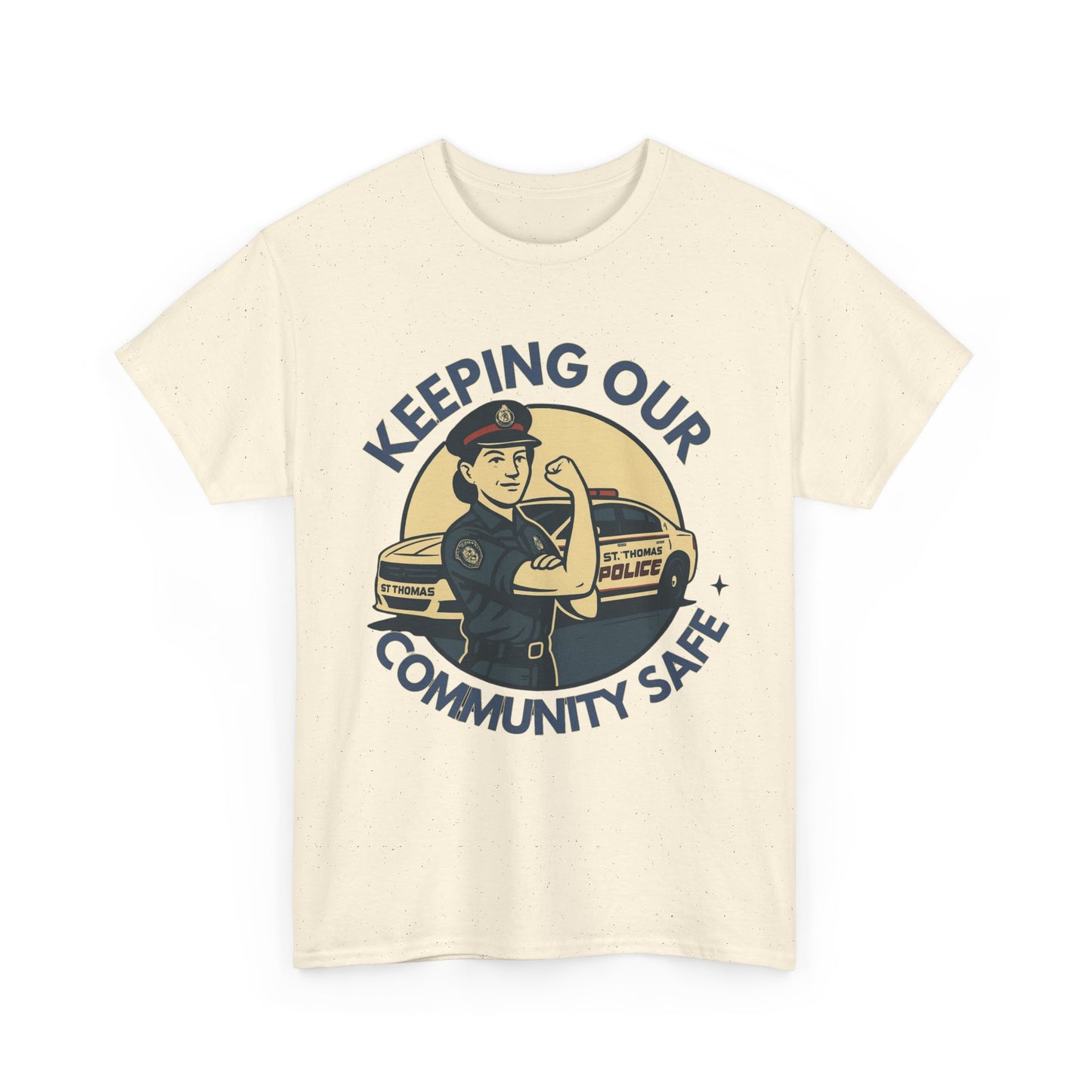 St. Thomas Police, Community Safety Tee - Unisex Cotton T-Shirt for Supporters, Police Appreciation, Everyday Wear, Gifts for Heroes, Fundraising Events