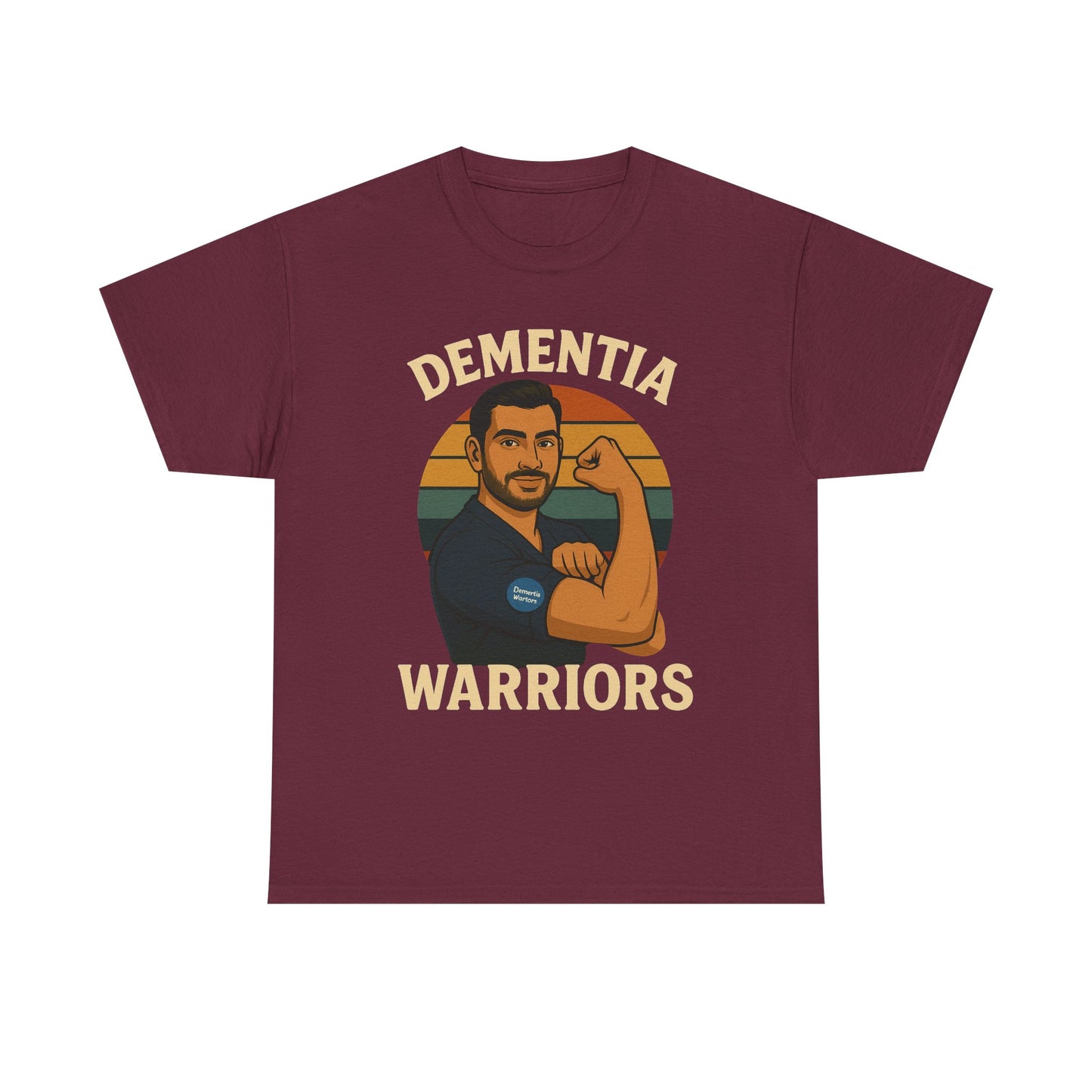 Dementia Warriors Unisex Heavy Cotton Tee - Support Awareness, Gift for Caregivers, Everyday Wear, Fundraiser Event
