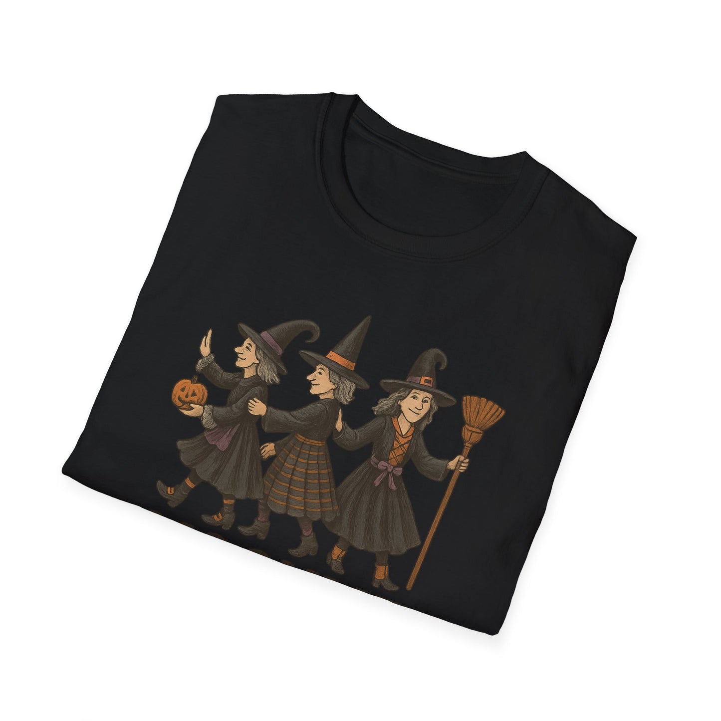 Moonlit Mischief Makers T-Shirt | Halloween, Witch Costume Tee, Unisex Graphic Shirt, Cute Halloween Outfit, Fall Fashion