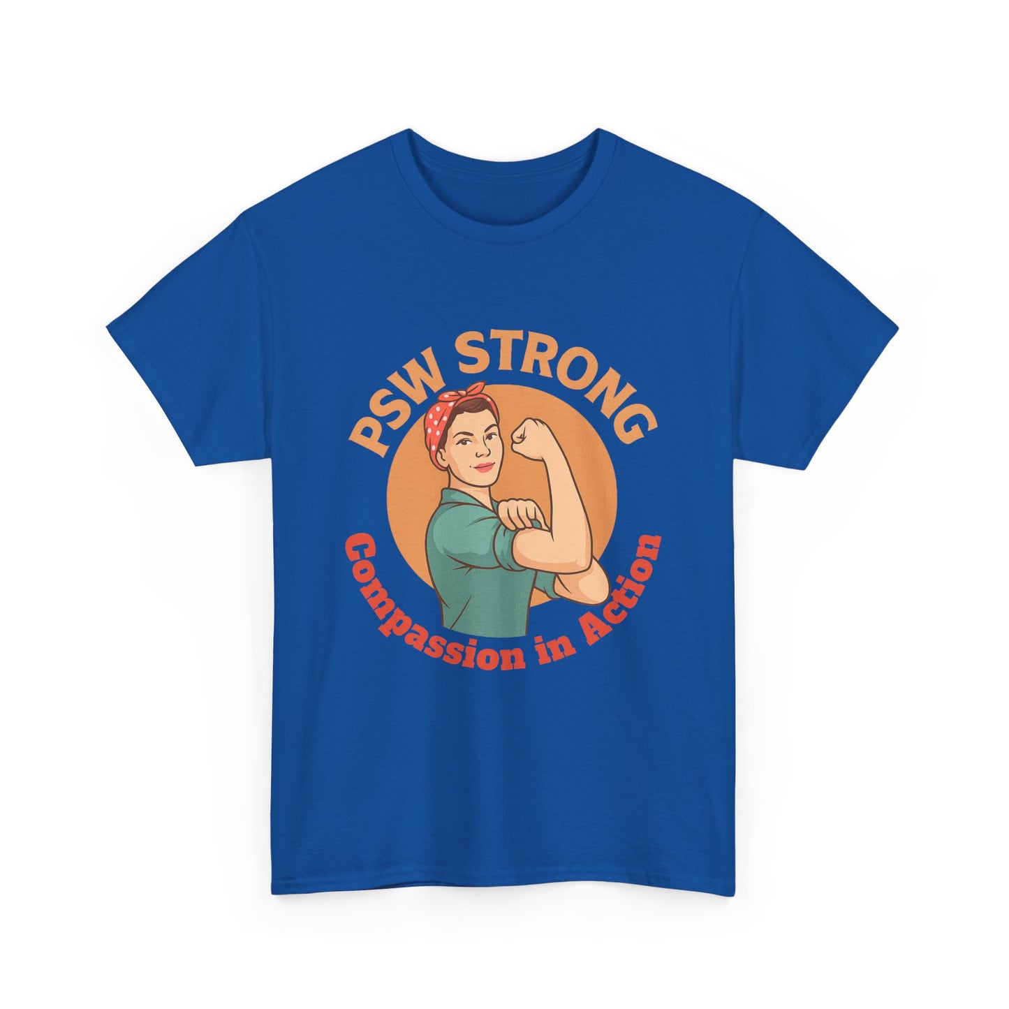 T-Shirt - PSW Strong Unisex Heavy Cotton Tee for Fitness Enthusiasts and Gym Goers