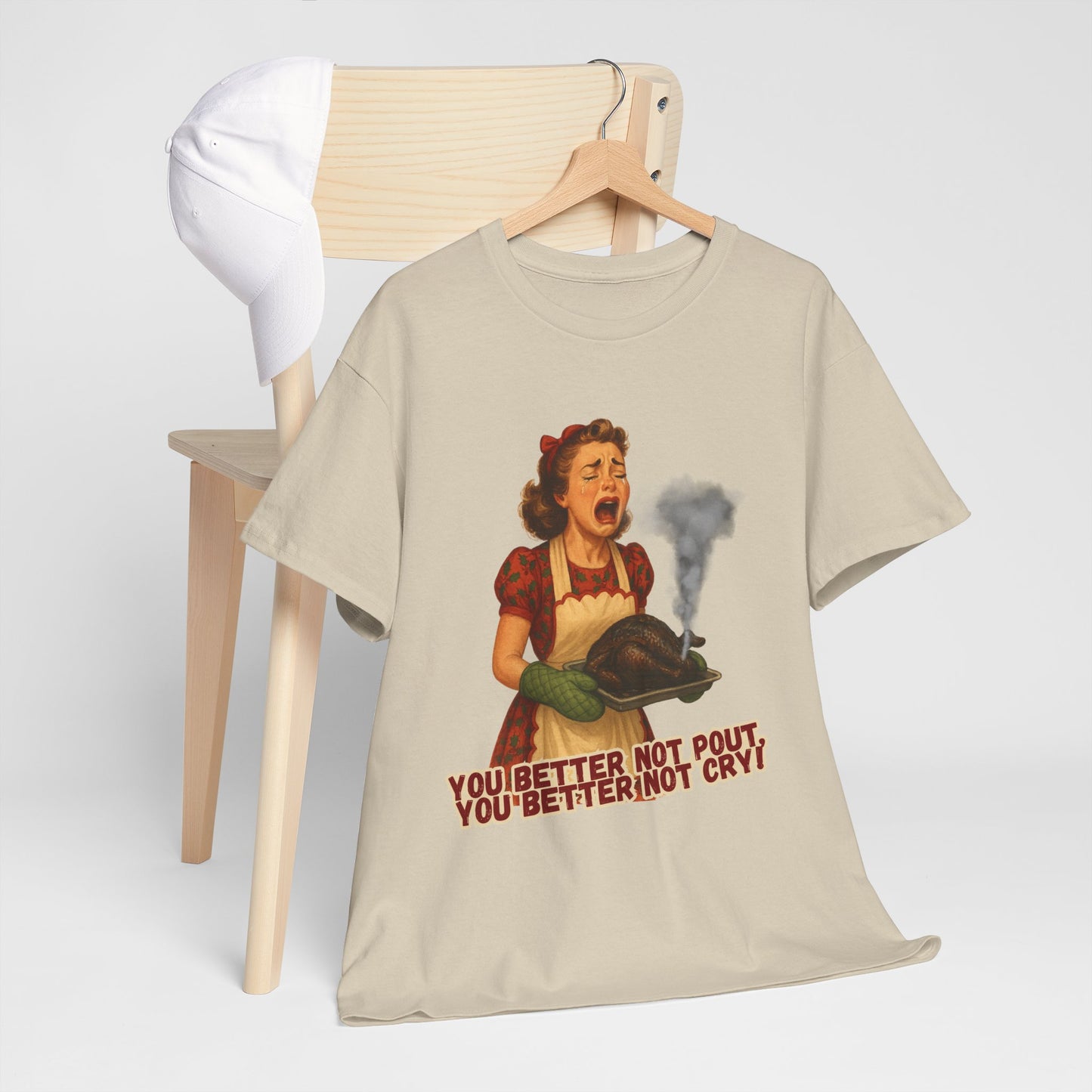 You better not cry! Christmas Tee, vintage inspired