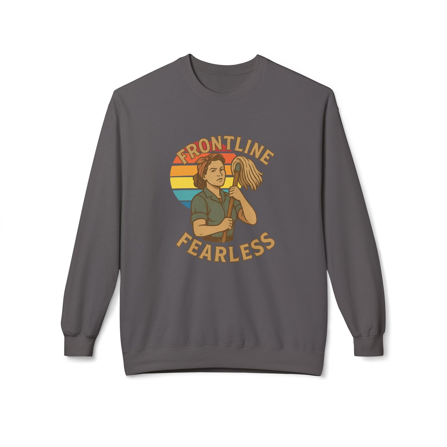 Fearless Frontline Crewneck Sweatshirt - Support Healthcare Workers, Inspirational, Cozy Gift, Casual Wear, Everyday Comfort