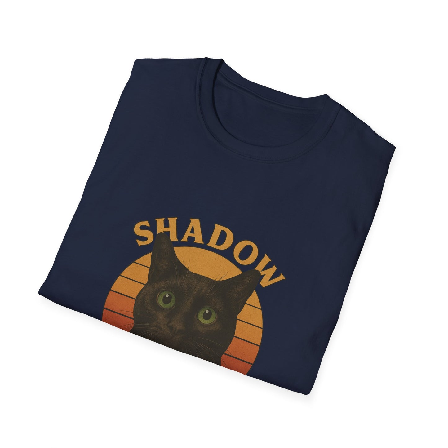 Shadow Guardian ,Black Cat T-Shirt | Perfect Gift for Cat Lovers, Halloween, Cozy Wear, Pet Enthusiasts, Unisex Style