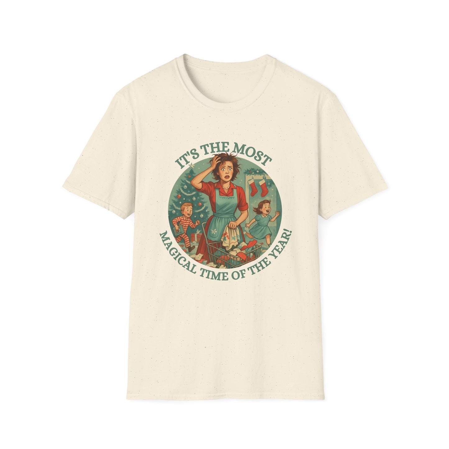 It's The Most Wonderful Time Of The Year, Sarcastic t-shirtSoftstyle T-Shirt, Holiday Gift, Funny Christmas Shirt, Festive Apparel, Unique Christmas Tee
